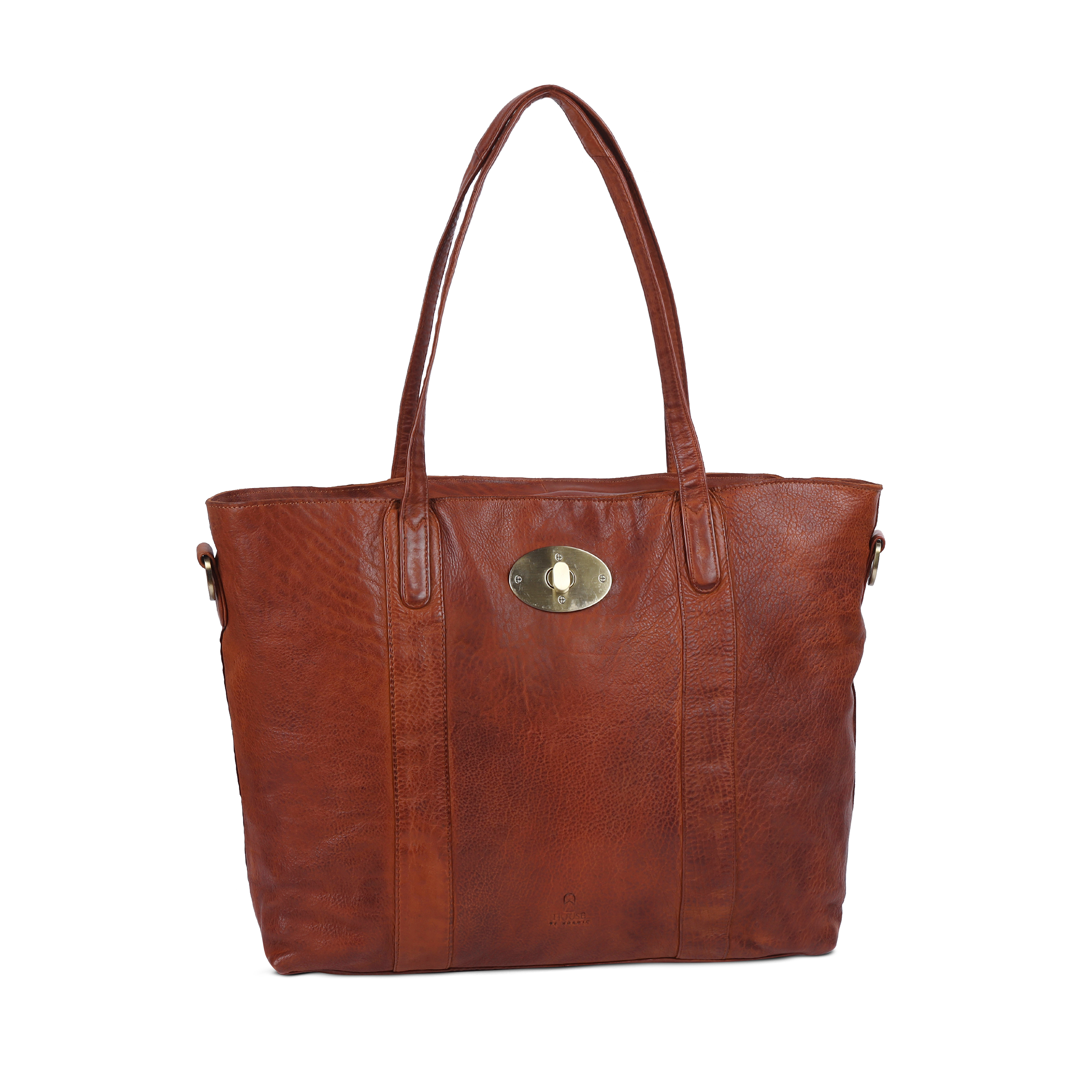 Skinnveske, Jobbveske, Cognac