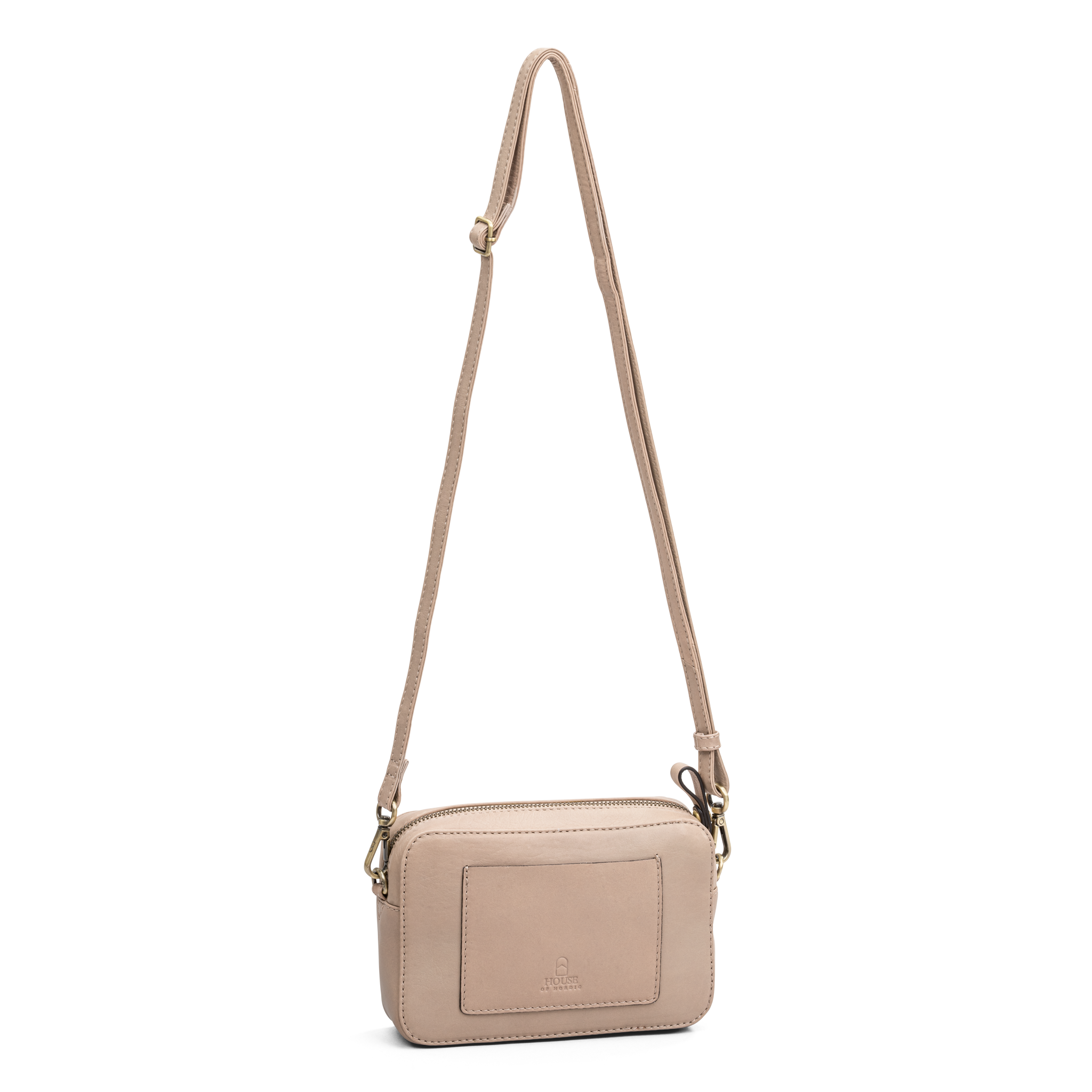 Crossbody Veske | Skinn | Kompakt | Beige | 3052034