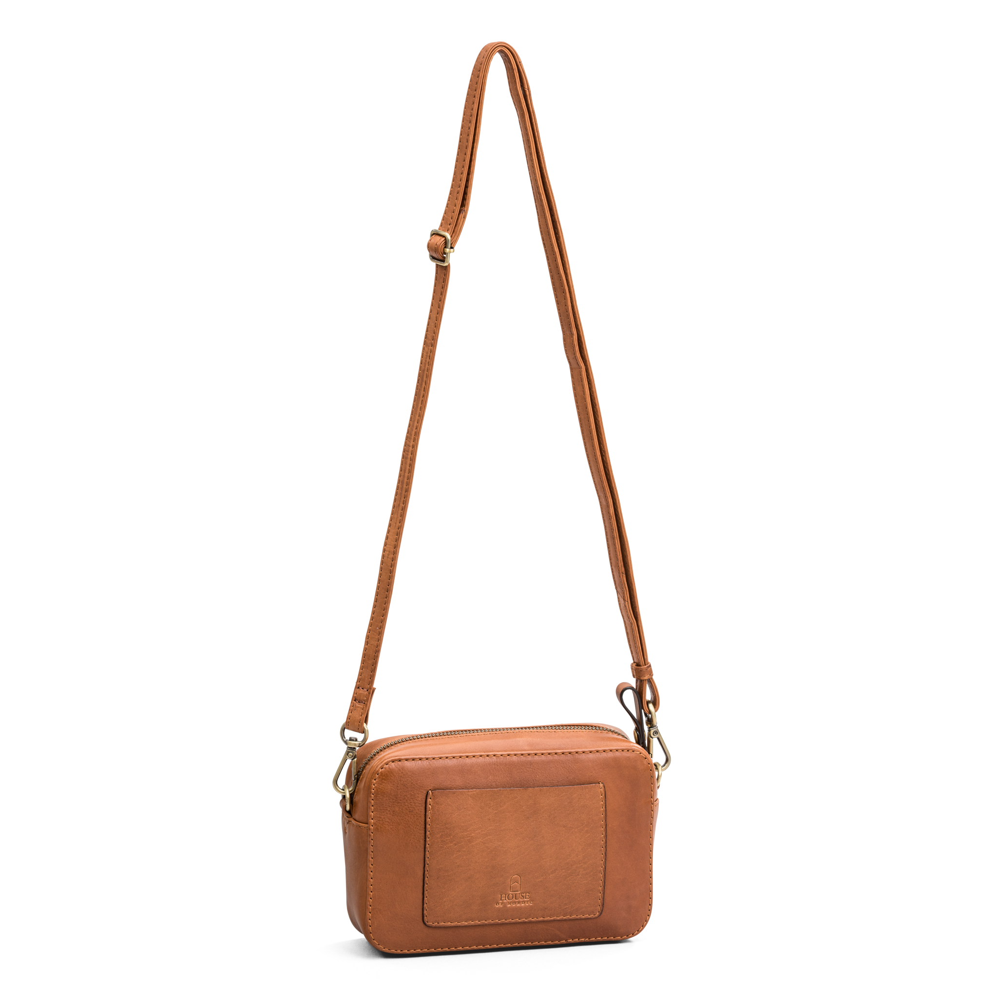 Crossbody Veske | Skinn | Kompakt | Tan | 3052034