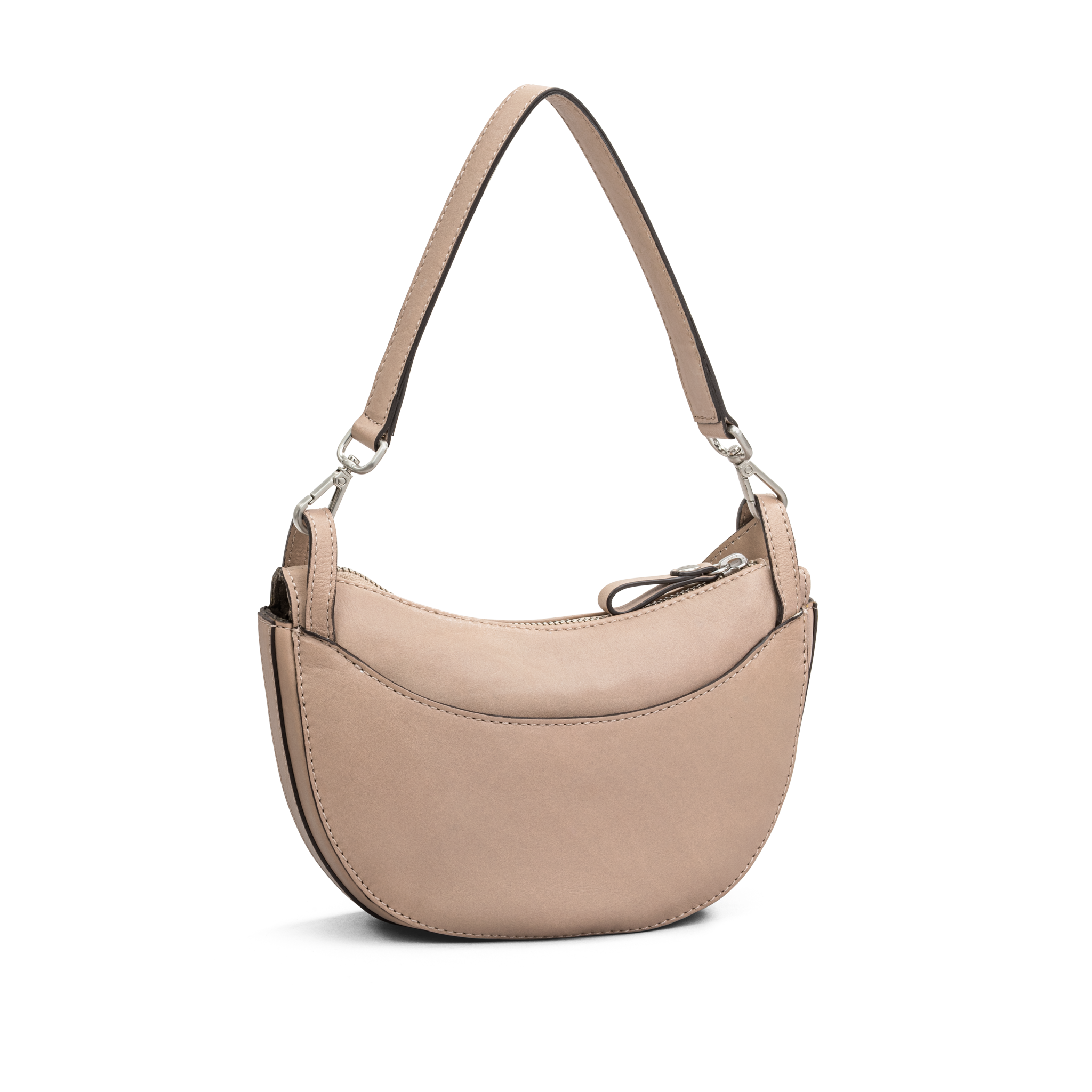 Skinnveske – Beige, To reimer, Klassisk