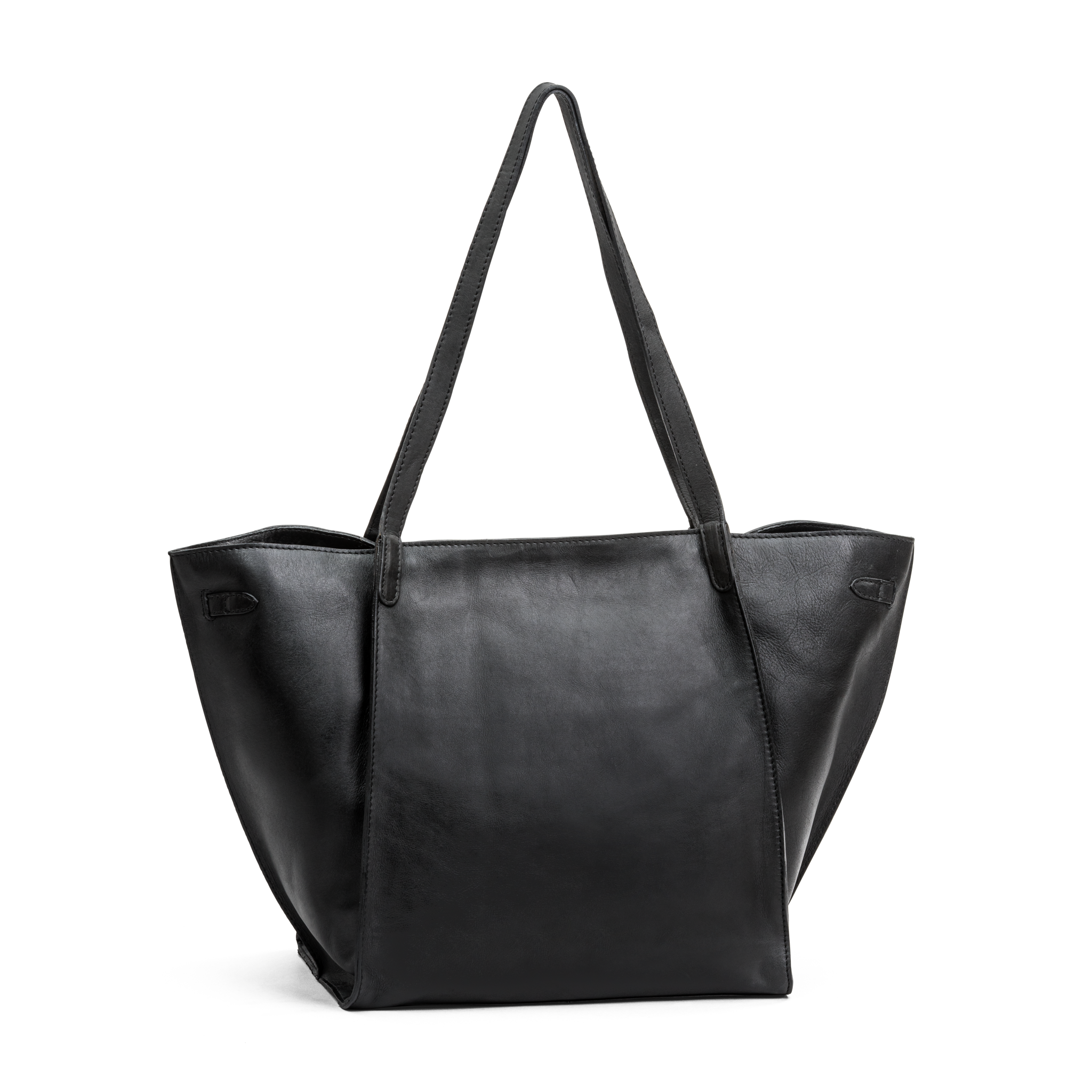 Skulderveske | Skinn | Romslig | Sort | 3052042