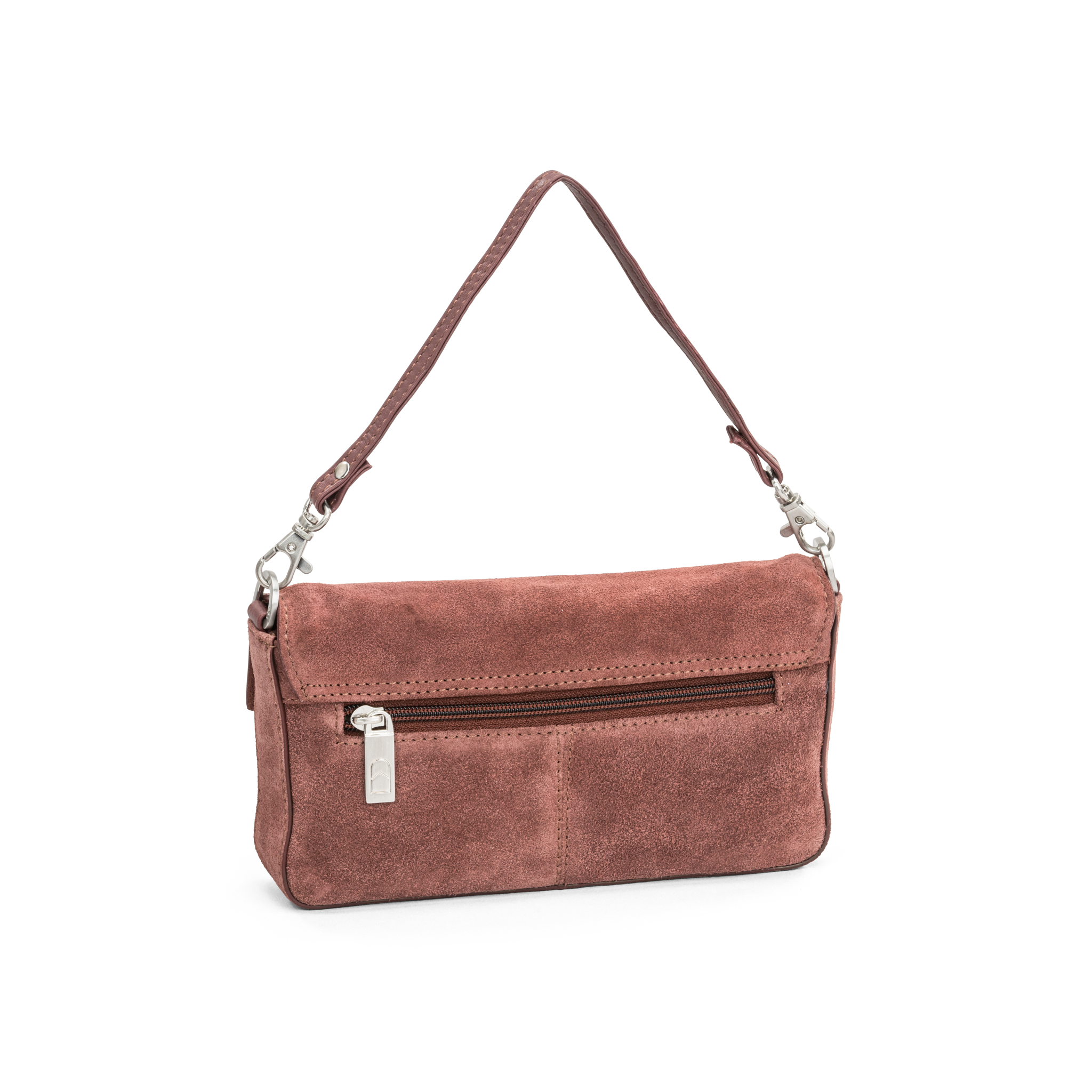 Klaffveske | Semsket skinn | Rust | 3070128