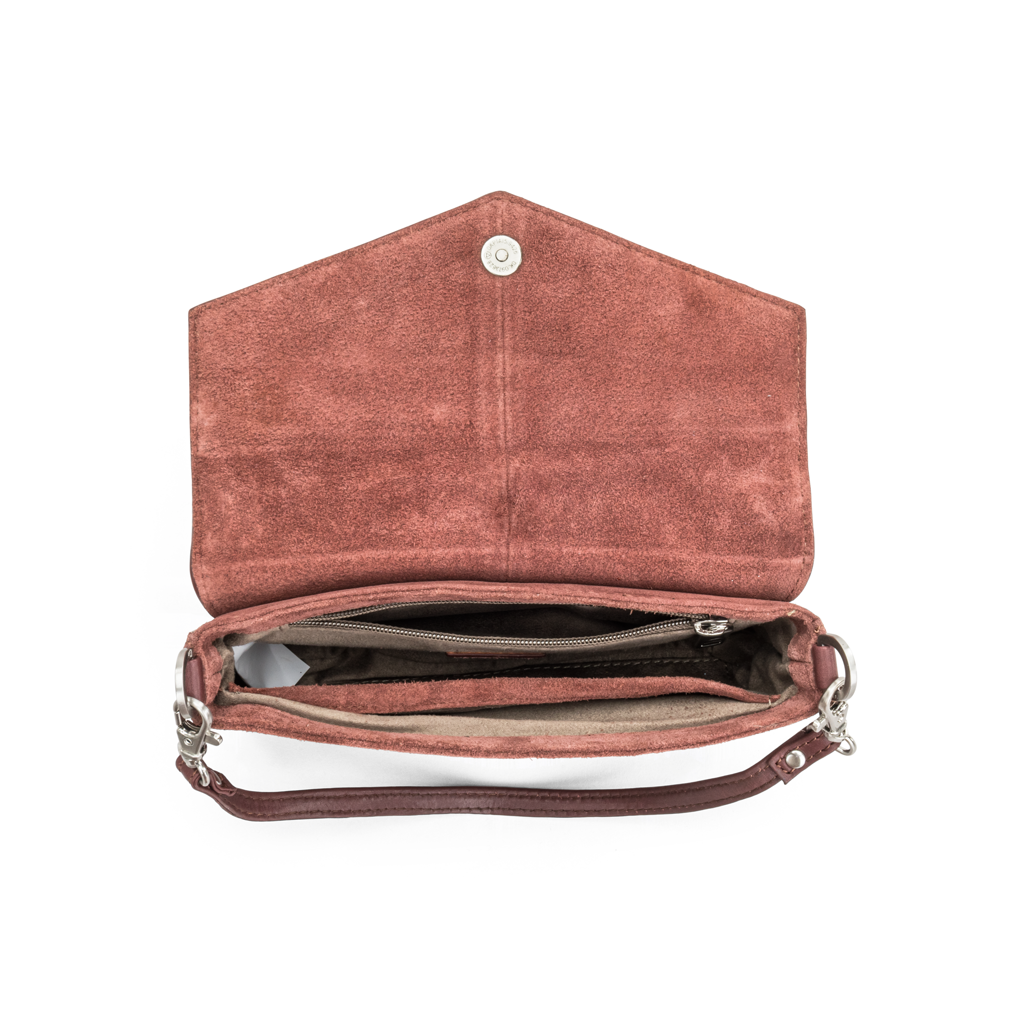 Klaffveske | Semsket skinn | Rust | 3070128