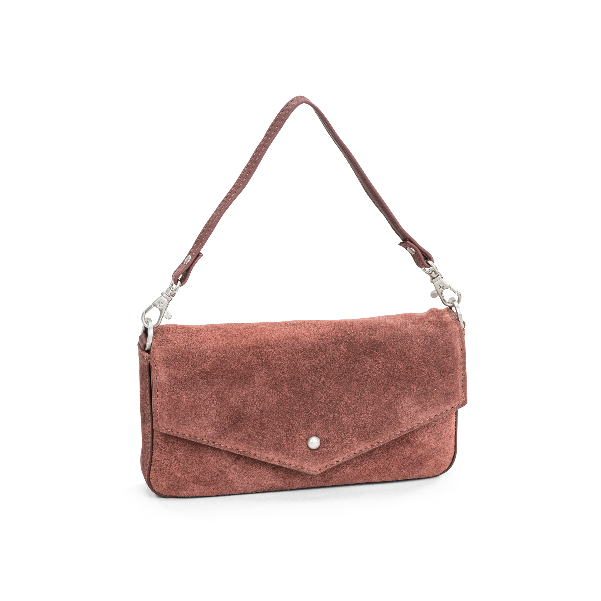 Klaffveske | Semsket skinn | Rust | 3070128
