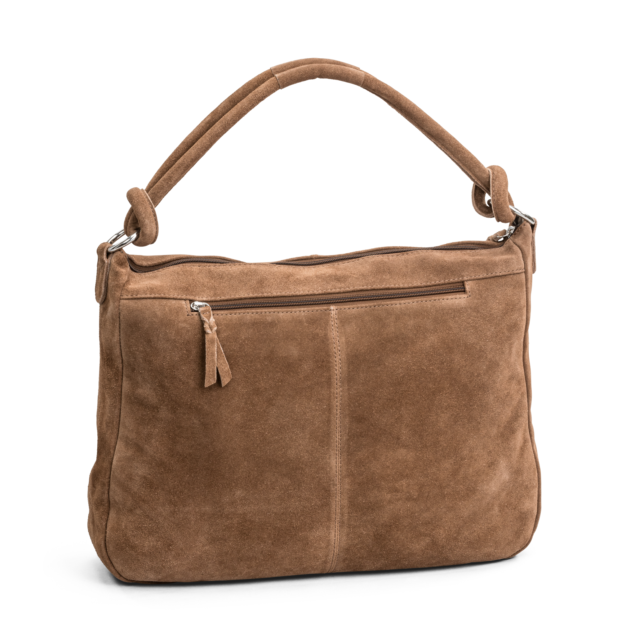 Skulderveske | Camel | Semsket skinn | Romslig | 3070148