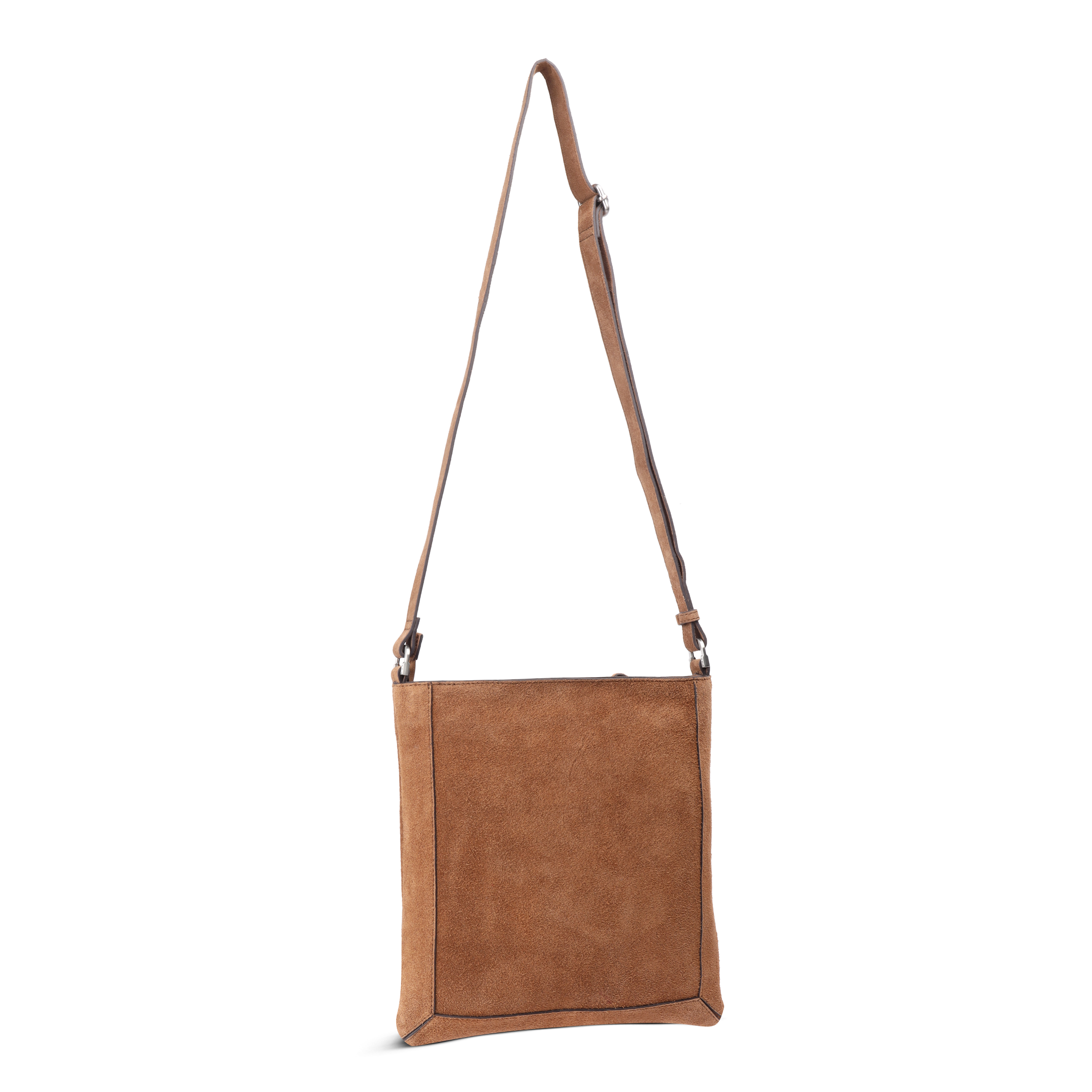 Crossbody Veske | Semsket skinn | Camel | 3070156