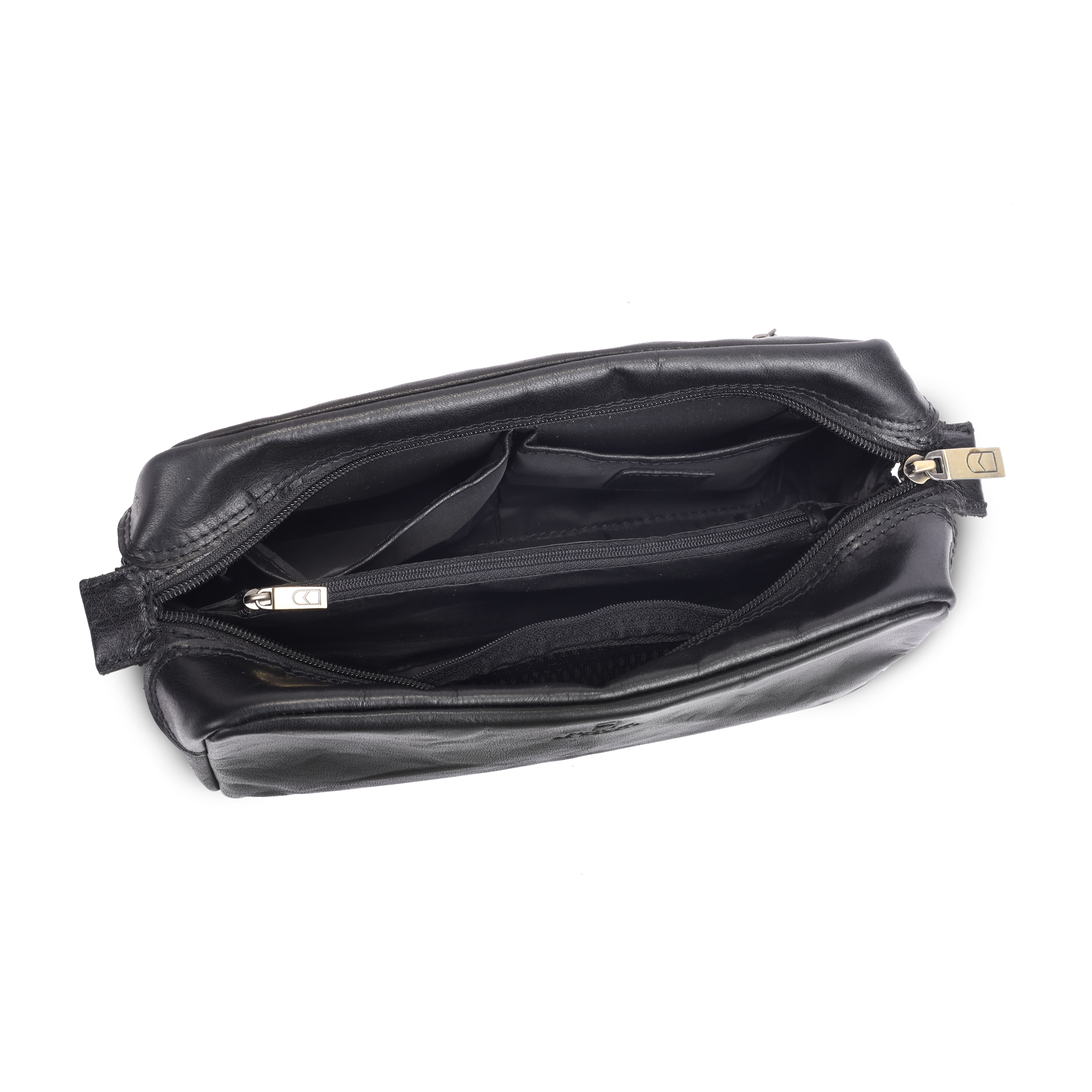 Toalettmappe | Skinn | Perfekt til Herre | Sort | House of Nordic