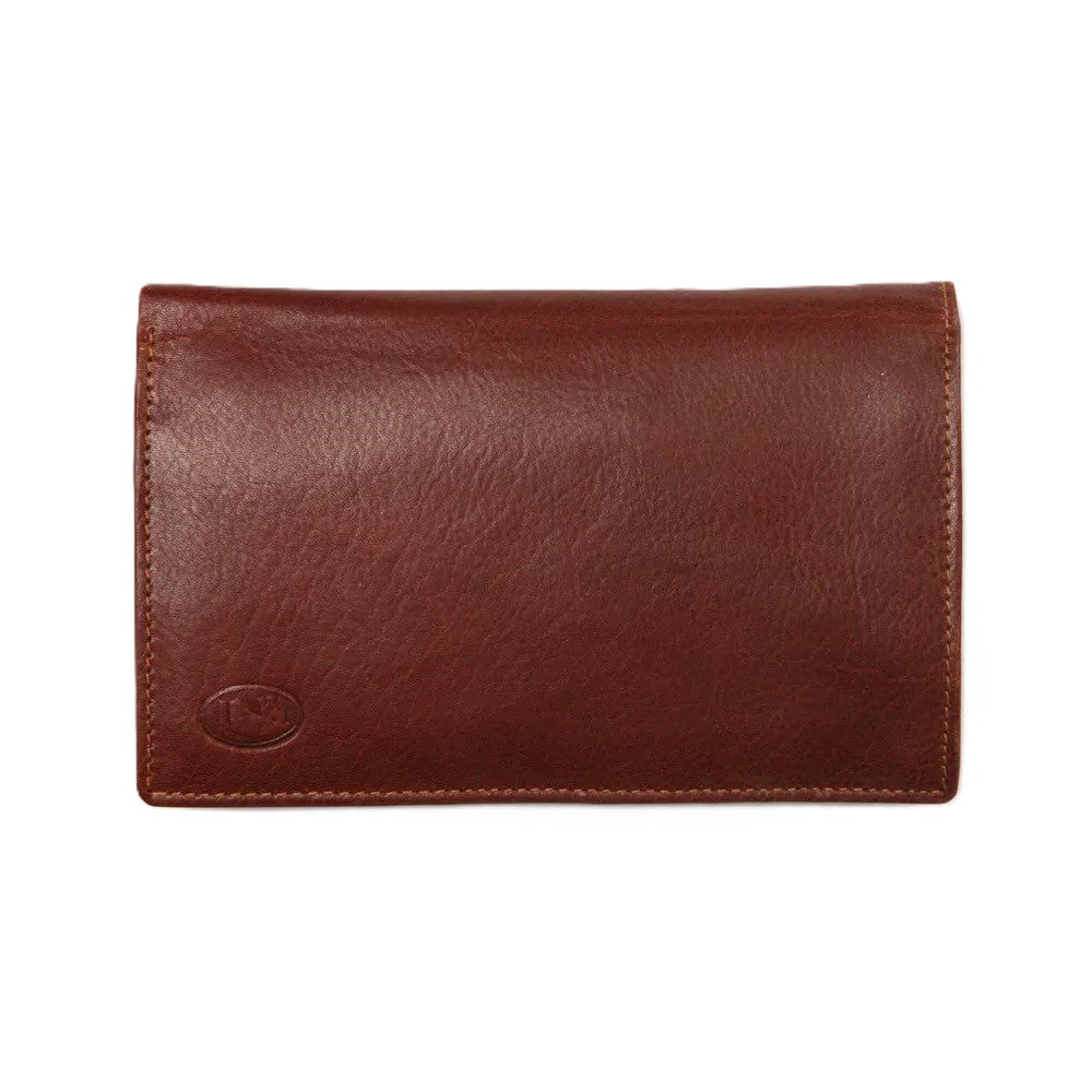 Lommebok | Skinn | Cognac | Plass til mange kort | Mynt rom | RFID Blokk | The Monte