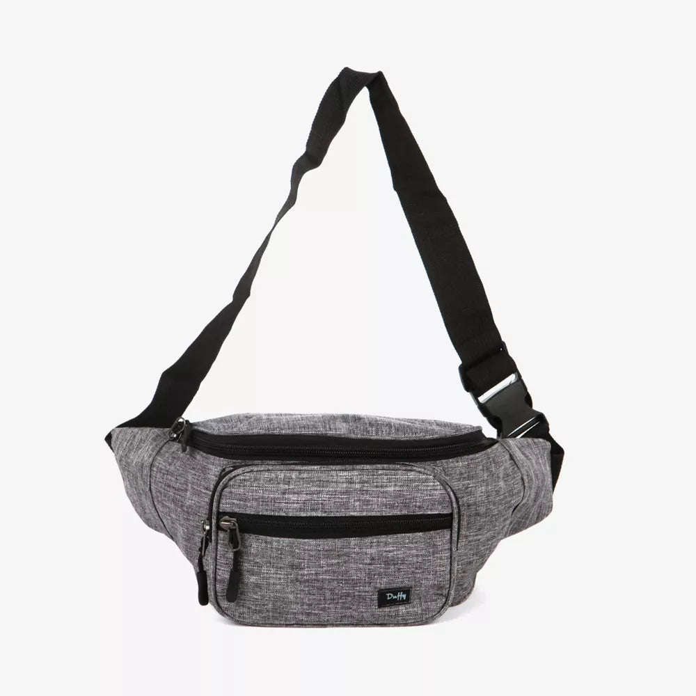 Bumbag | Stor | Polyerster | Mange rom | Grå