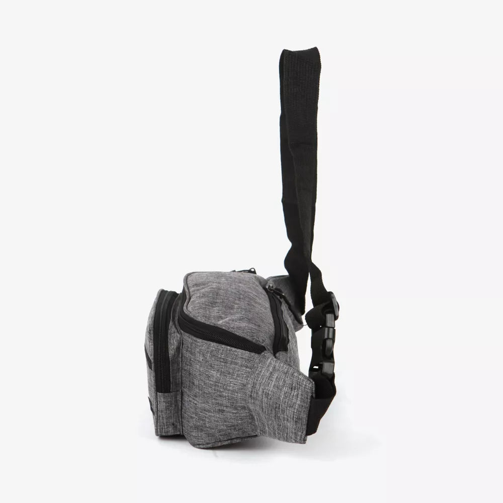 Bumbag | Stor | Polyerster | Mange rom | Grå