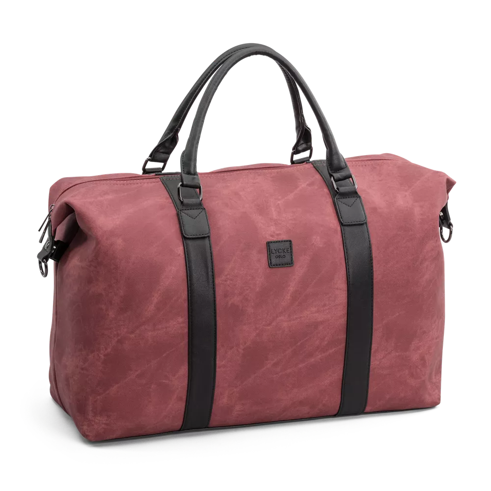 Weekend bag | Stor | Romslig Hovedrom | Burgunder | Avtagbar Skulderstropp | Kim
