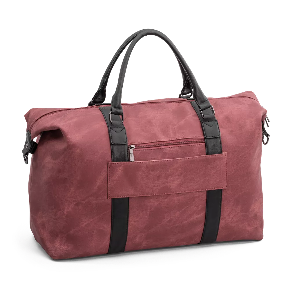 Weekend bag | Stor | Romslig Hovedrom | Burgunder | Avtagbar Skulderstropp | Kim