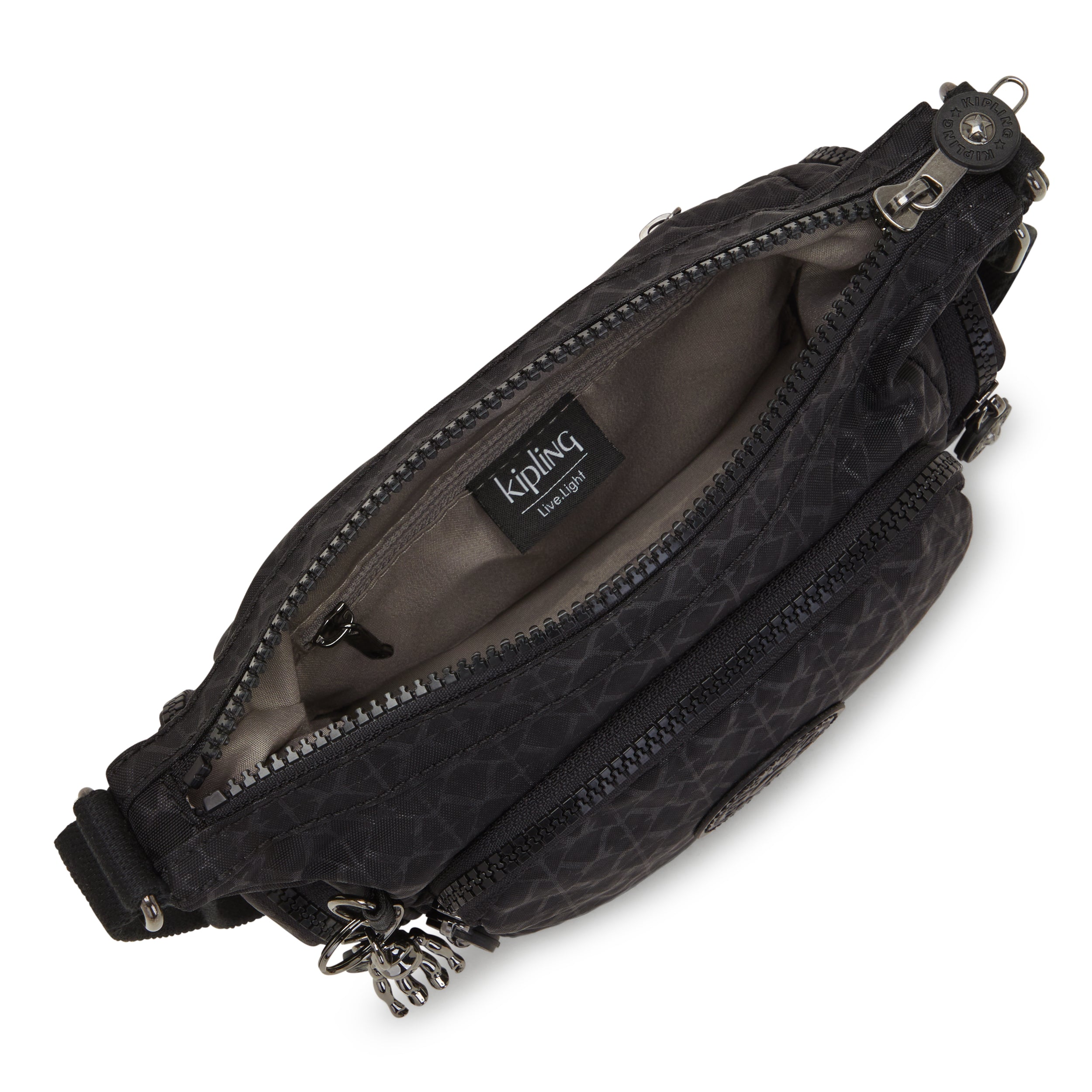 Skulderveske | Sort/print | Mange Lommer | GABBIE MINI