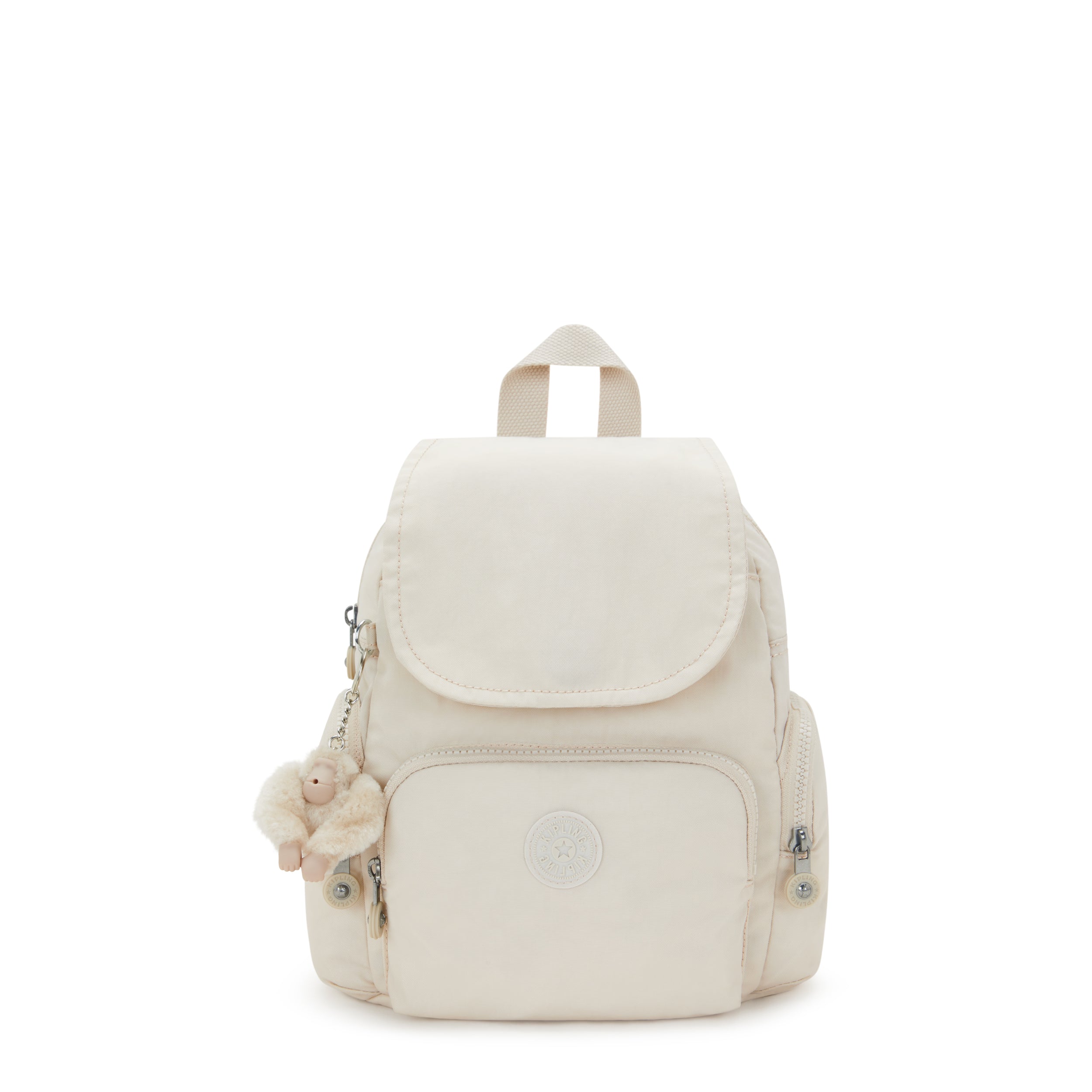 Ryggsekk | Beige | Vannavisende materiale | CITY ZIP MINI