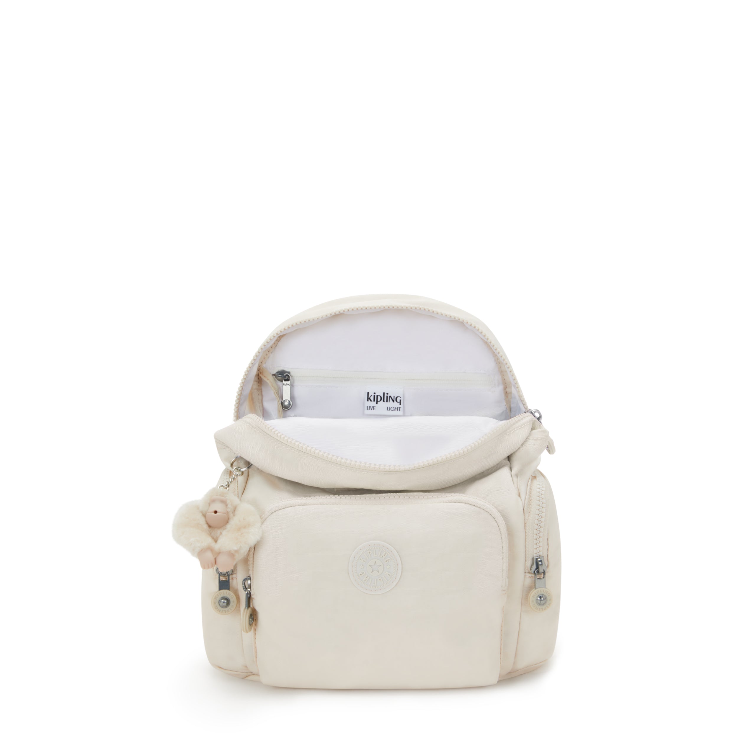 Ryggsekk | Beige | Vannavisende materiale | CITY ZIP MINI