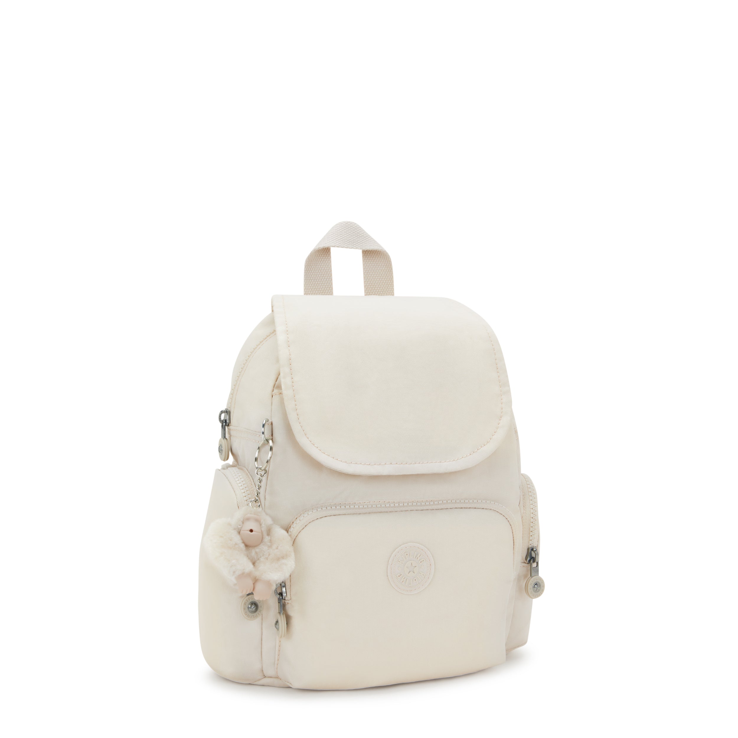 Ryggsekk | Beige | Vannavisende materiale | CITY ZIP MINI