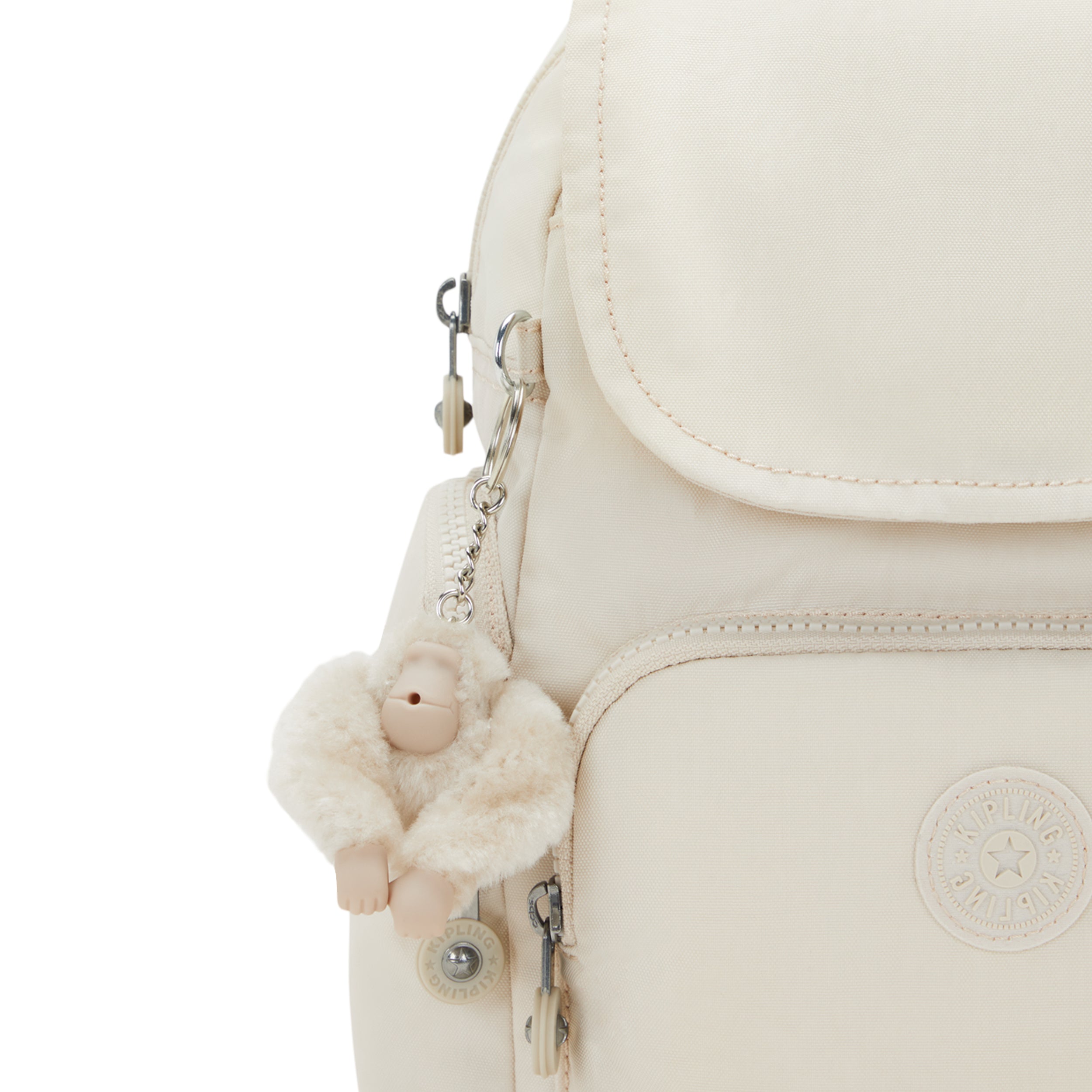Ryggsekk | Beige | Vannavisende materiale | CITY ZIP MINI