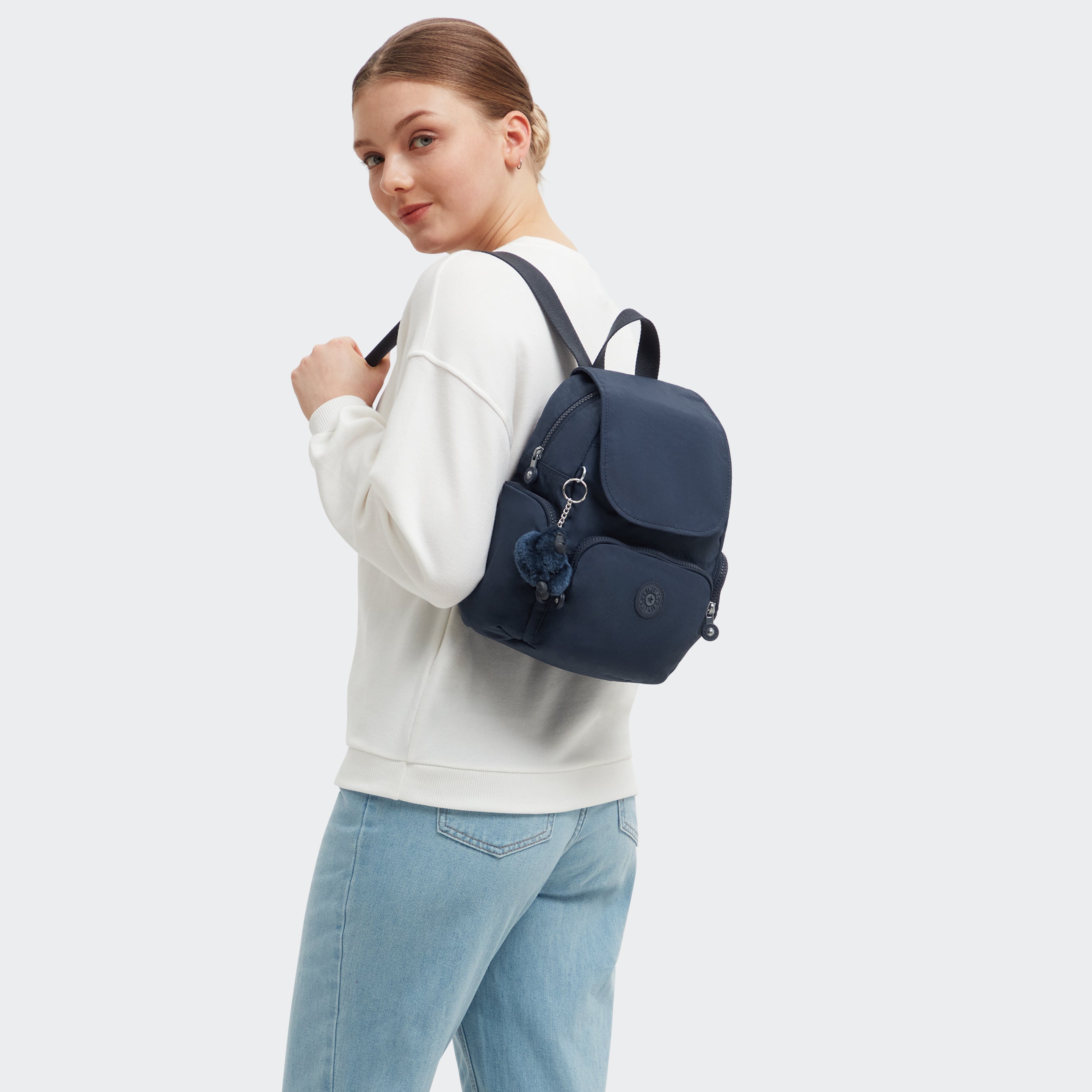Ryggsekk | Blå | Vannavisende Materiale | CITY ZIP MINI