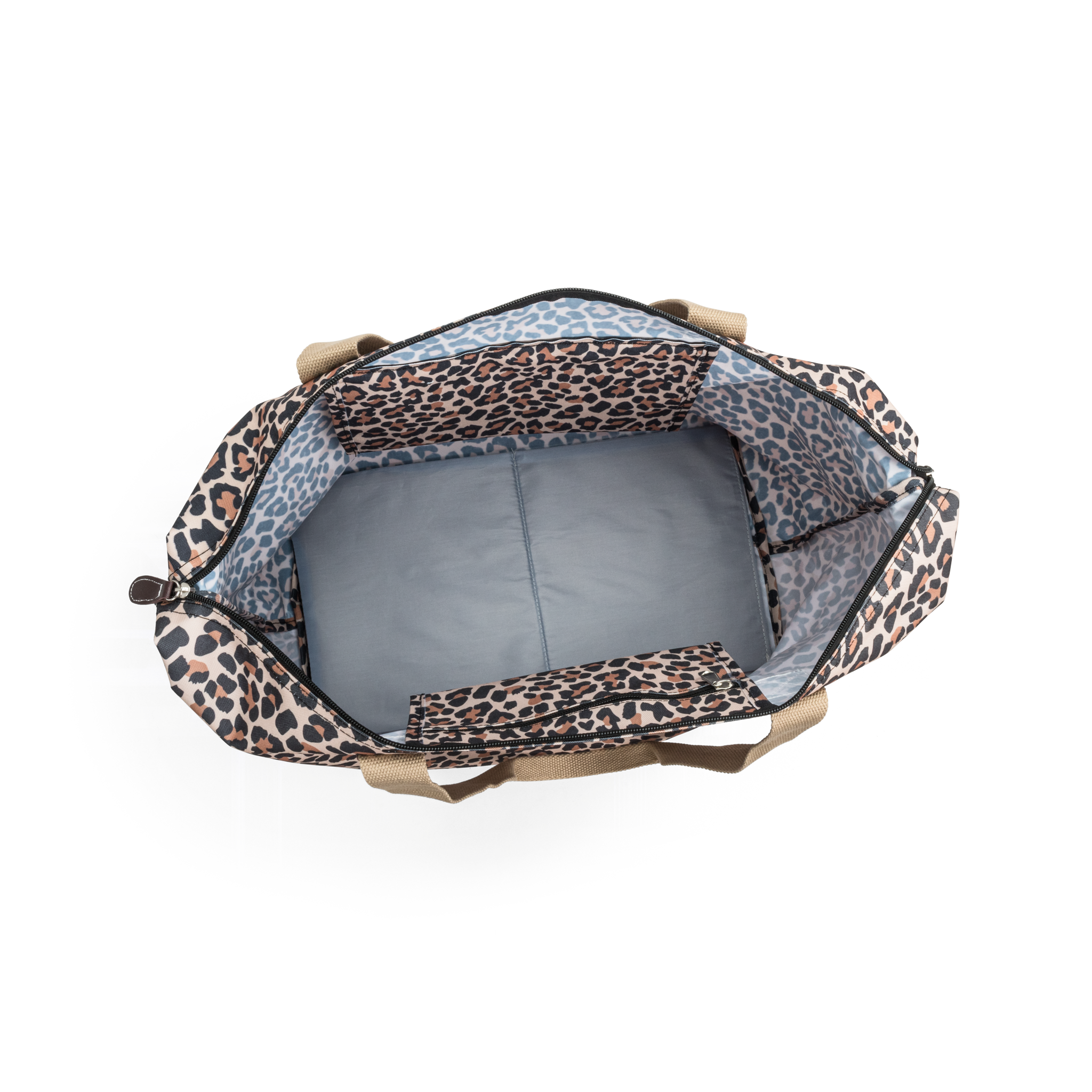Weekend bag | Romslig Hovedrom | Leopard | To Bærehåndtak | Tina