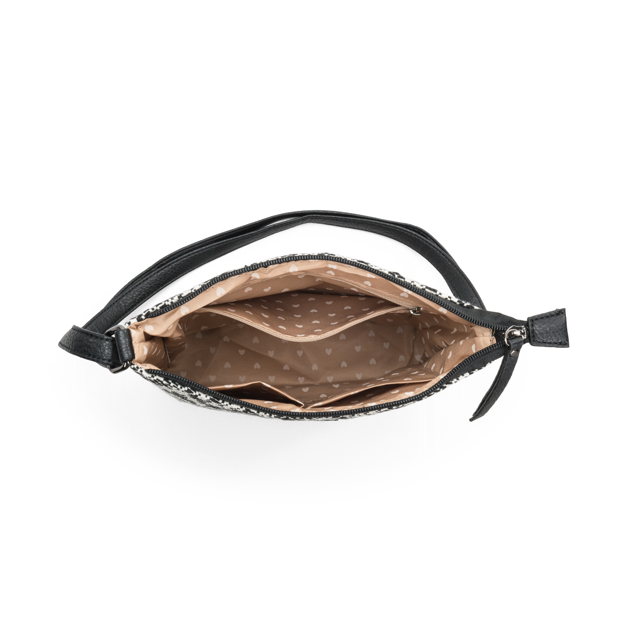 Crossbody Veske | Sort/hvit | 8043706 Flora