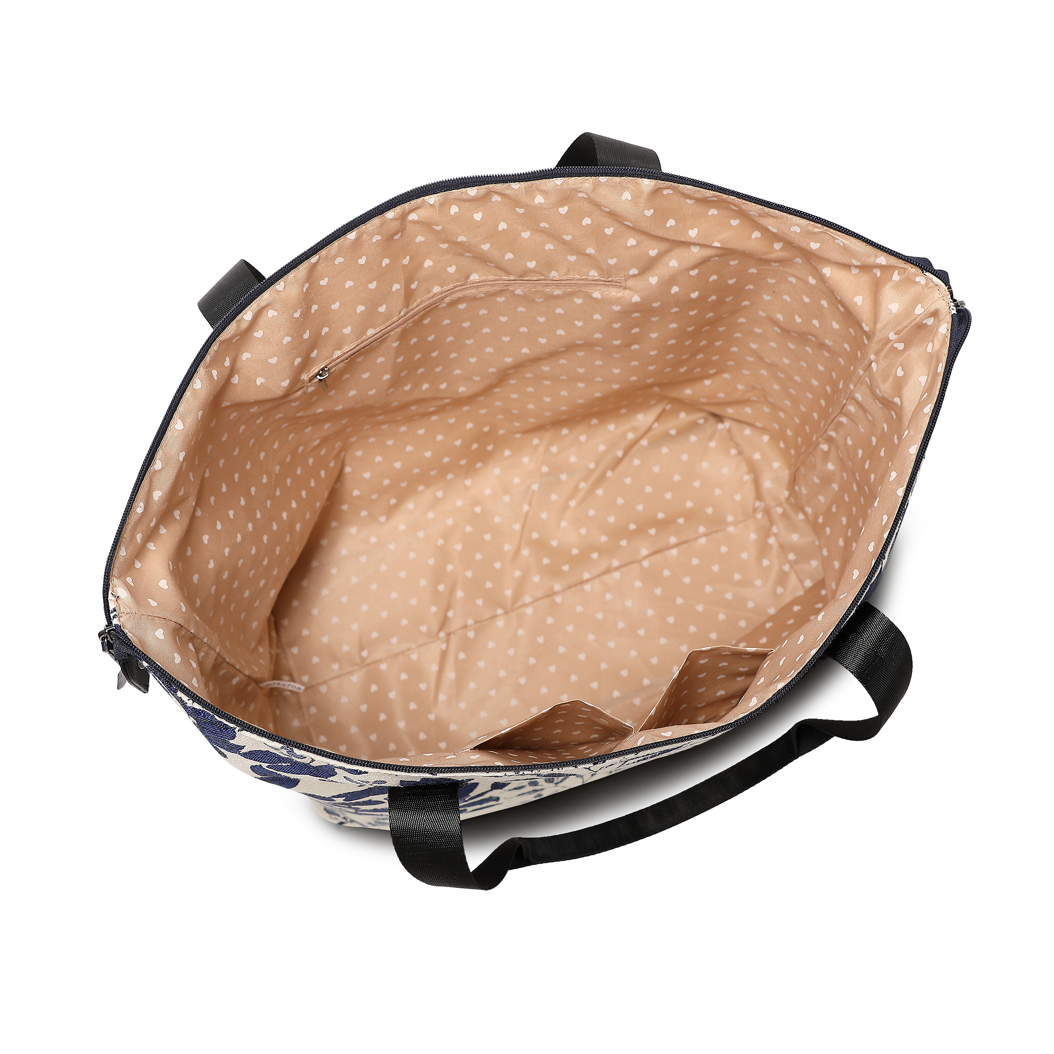 Weekendbag | Blå/hvit | Romslig Hovedrom | 8043708 Flora