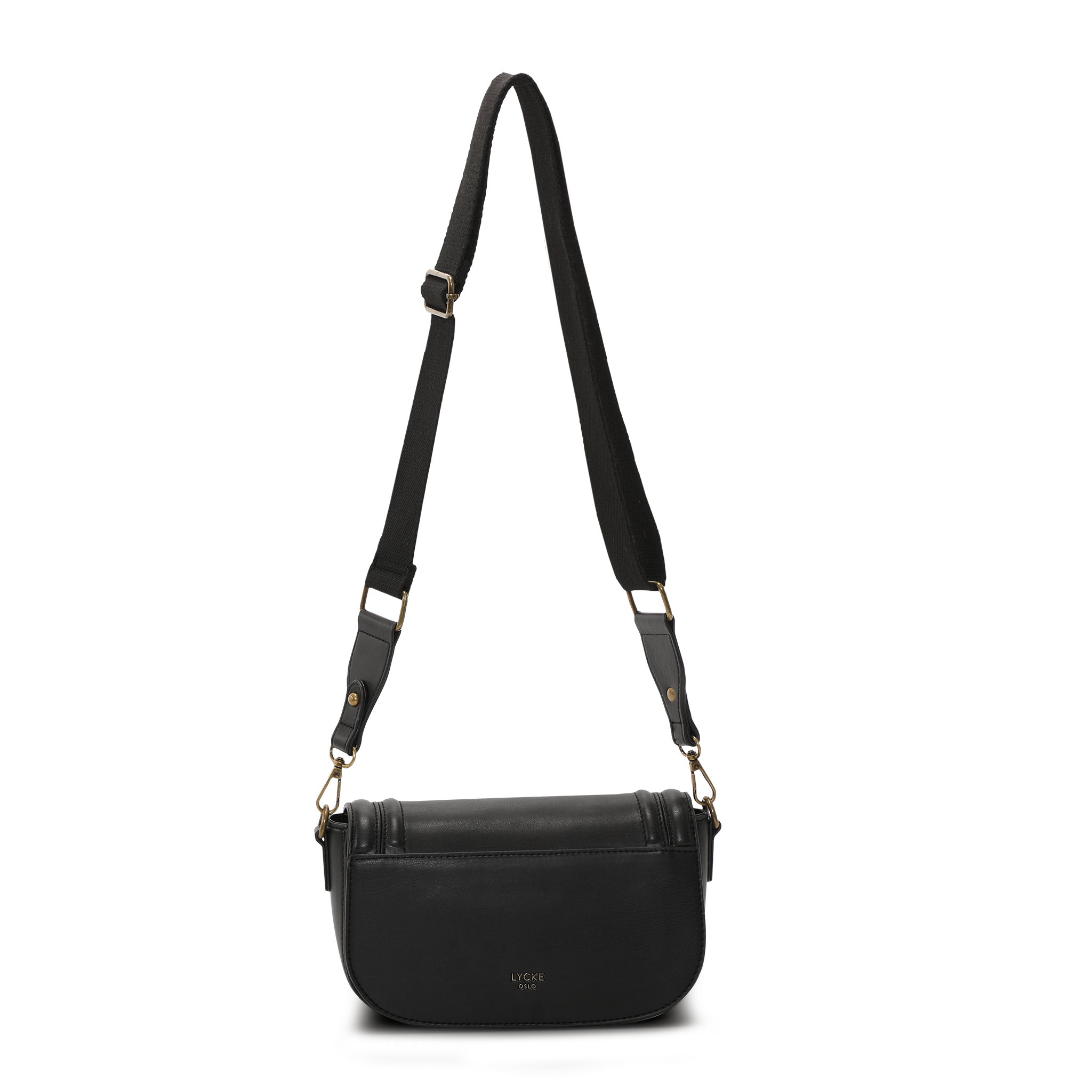 Klaffveske | Sort | Bred Reim | 8051302 Kongsberg