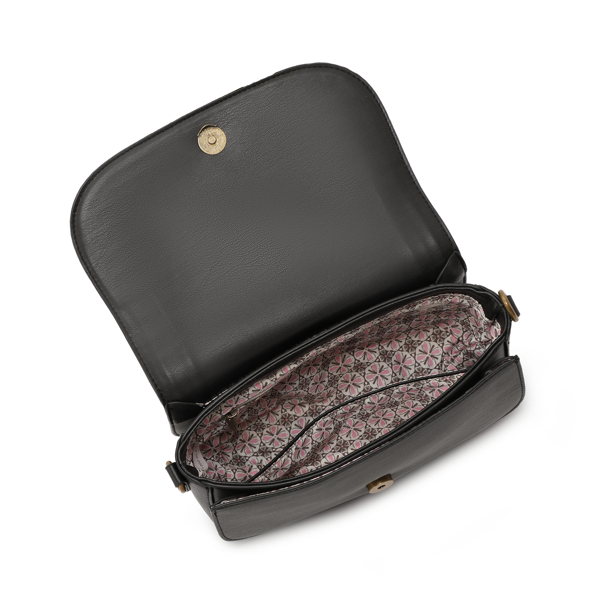 Klaffveske | Sort | Bred Reim | 8051302 Kongsberg