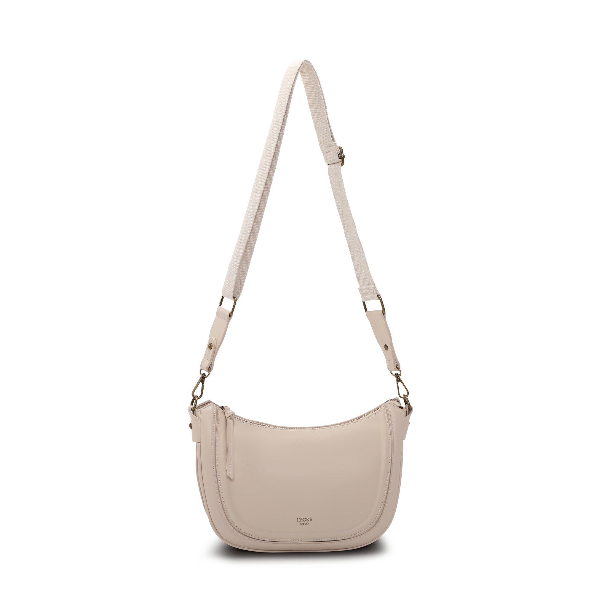 Crossbody-veske | Beige | Regulerbar reim | 8051303 Kongsberg