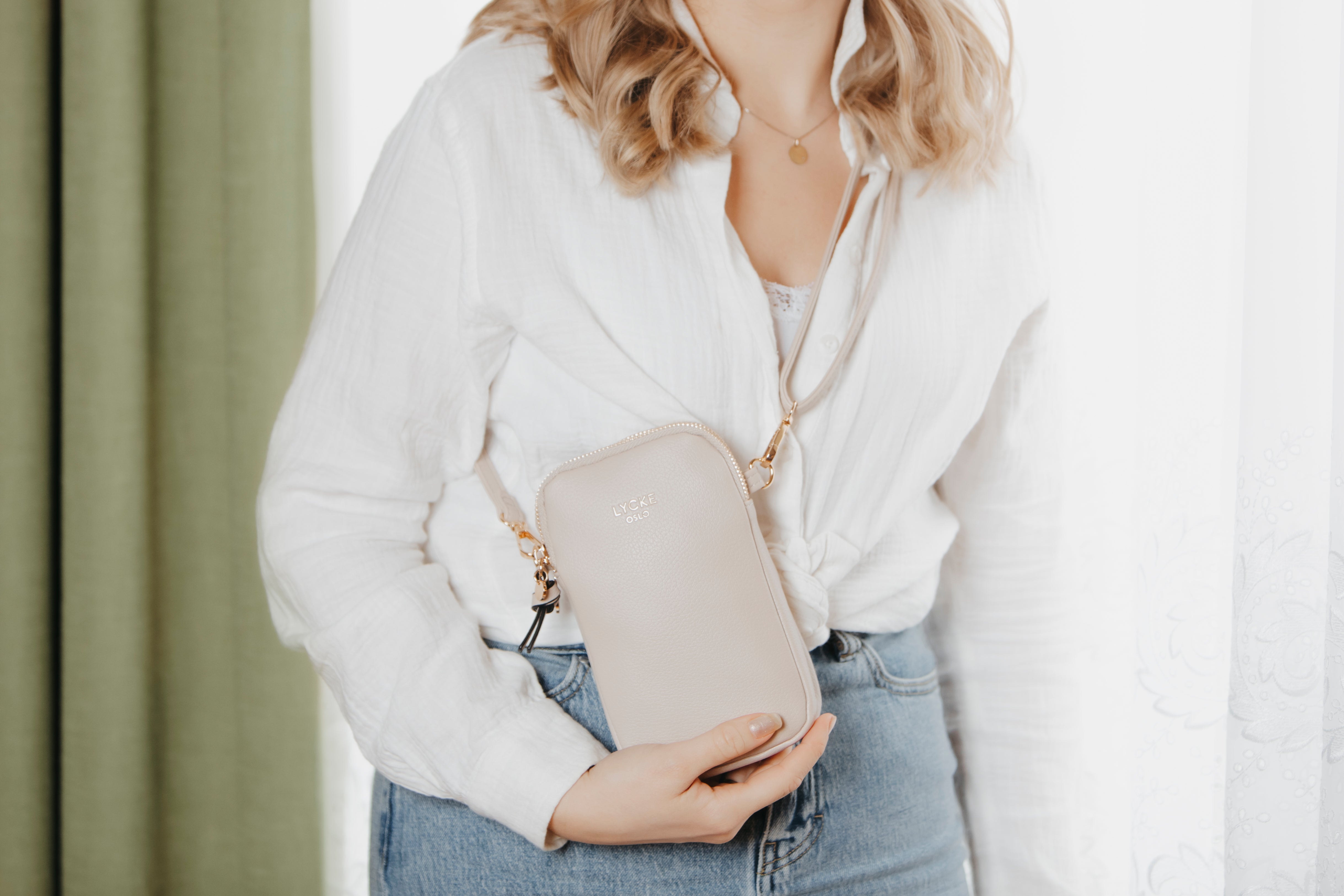 Mobilveske | Beige | 8051347 Egersund