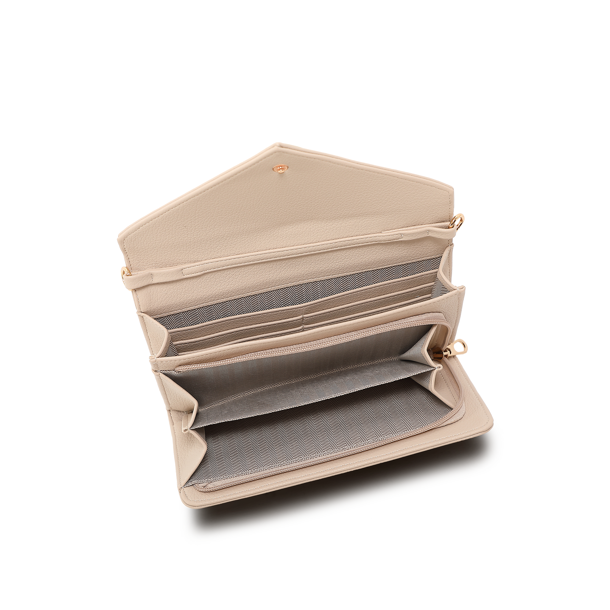 Klaffveske | Clutch | Beige | 8051350 Egersund