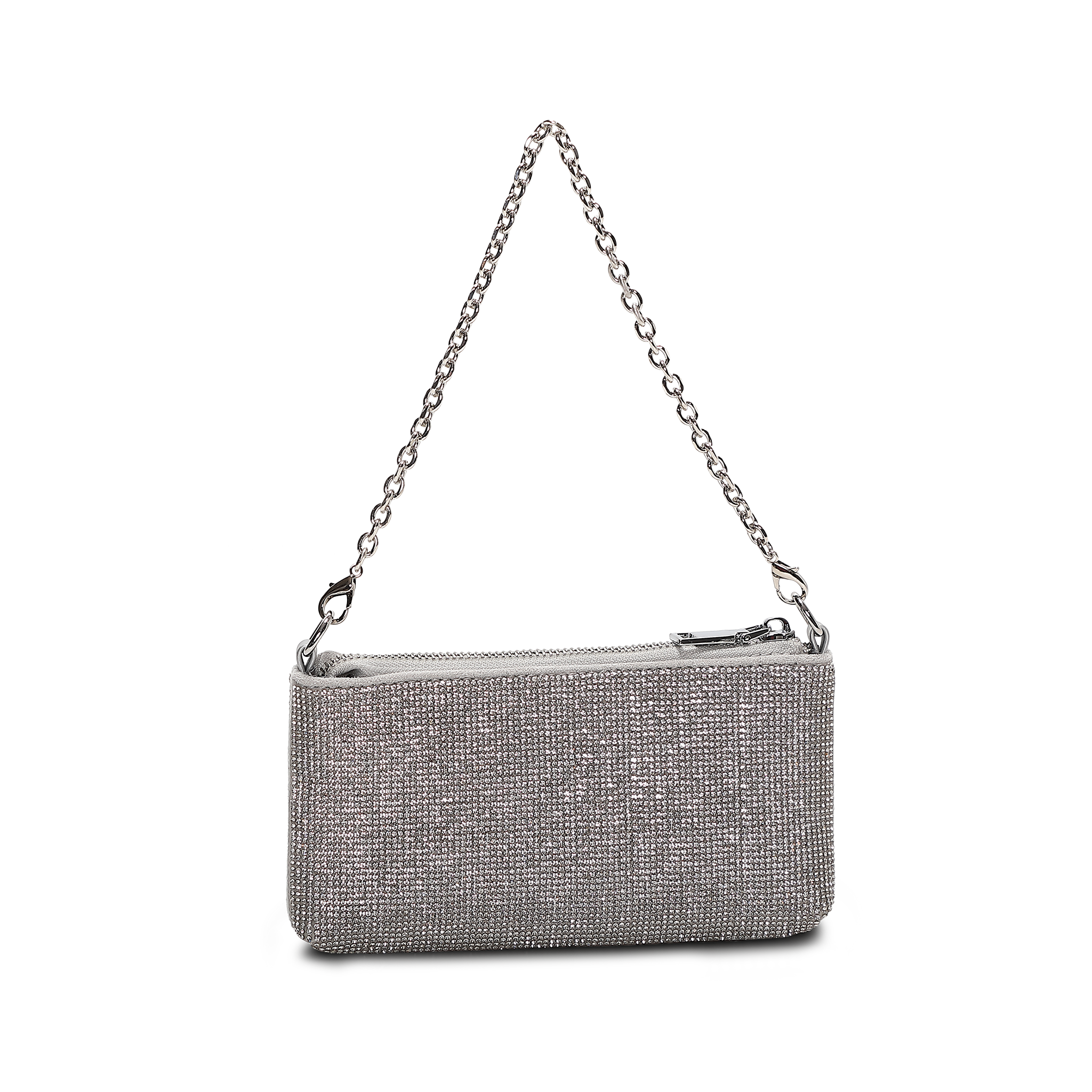 Clutch | Sølv | Selskapsveske | Langreim følger | 8051364