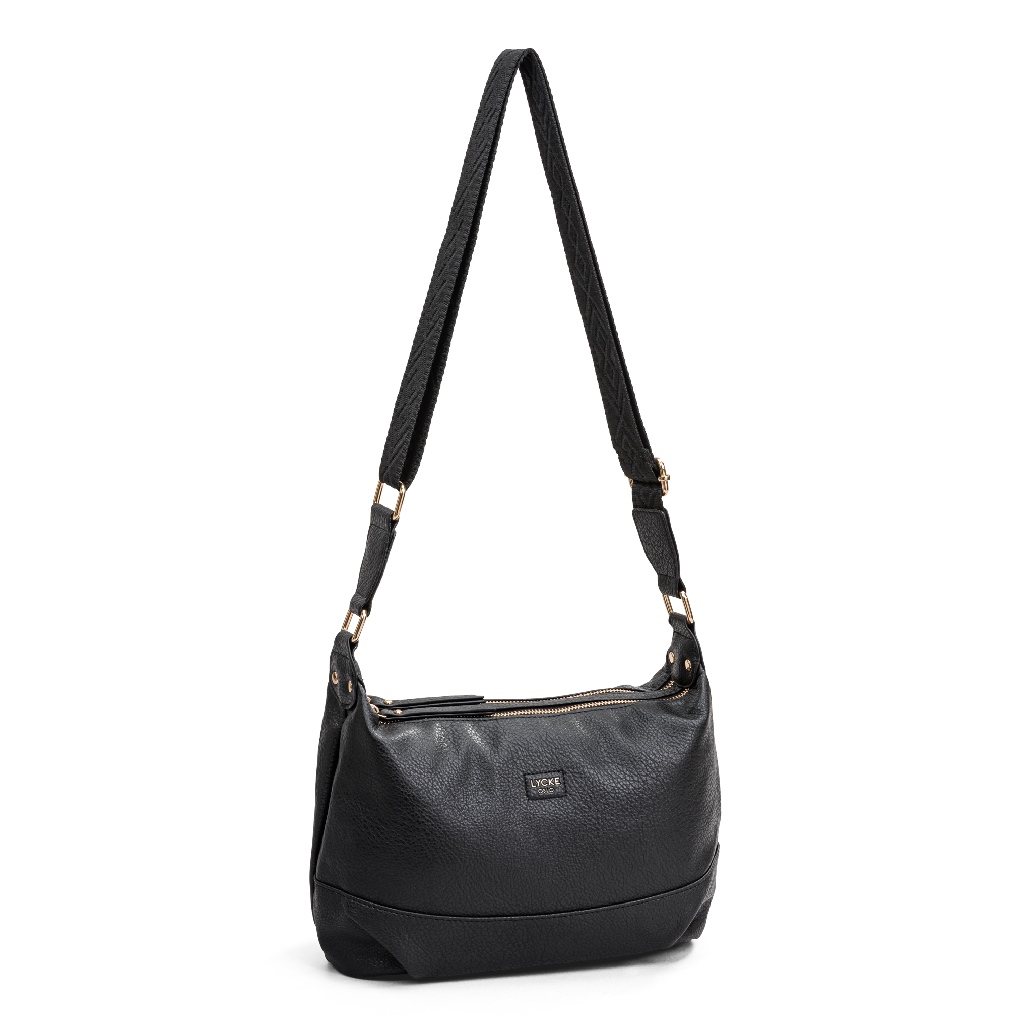 Skulderveske | To hovedrom | Sort | 8051402 Alma