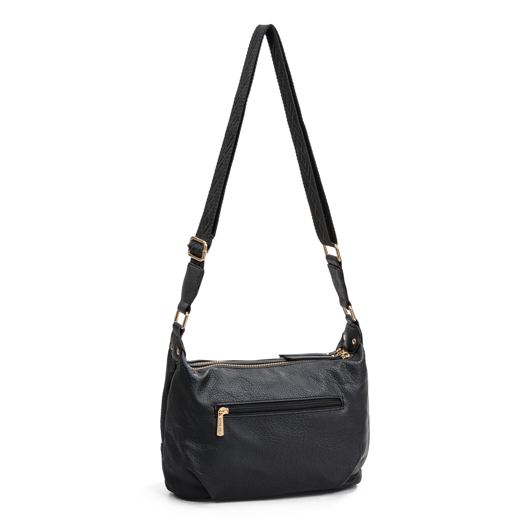 Skulderveske | To hovedrom | Sort | 8051402 Alma