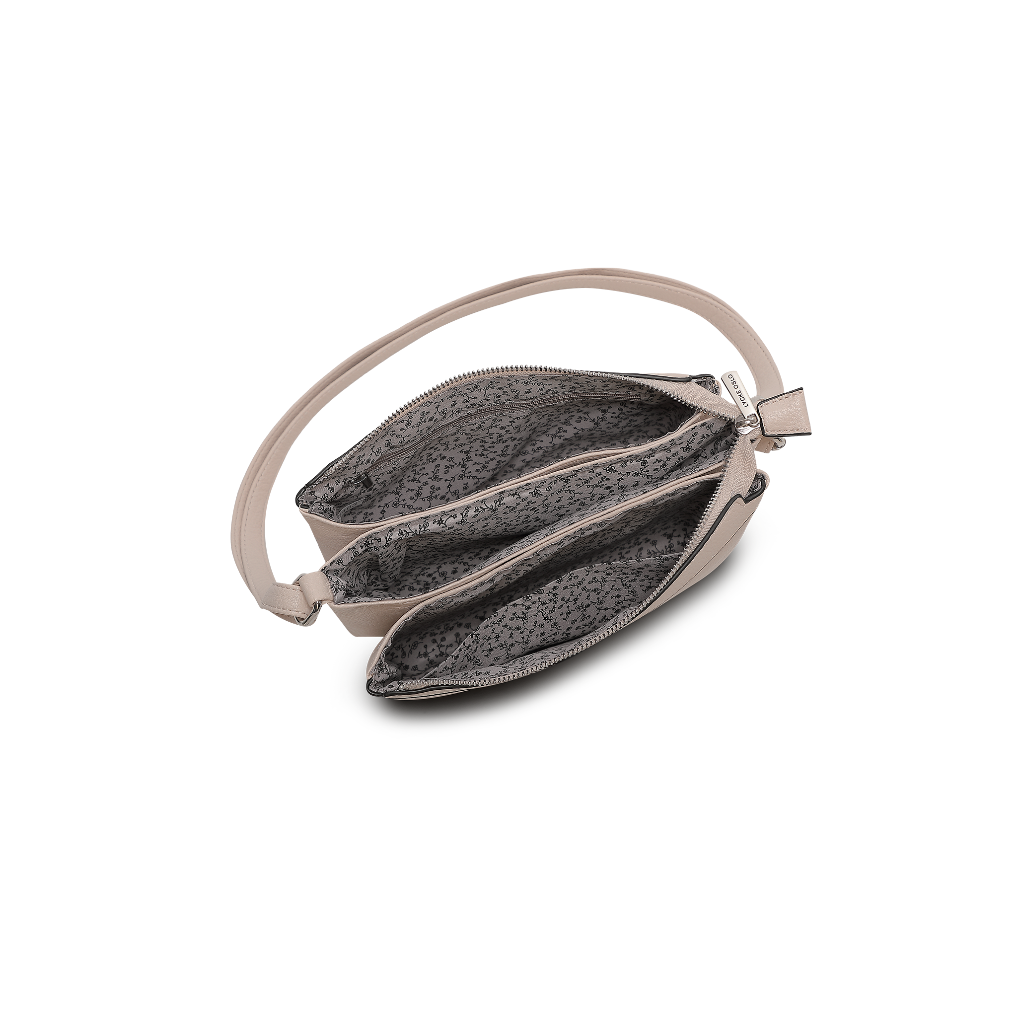 Nora Crossbody – Beige, Gode inndelinger