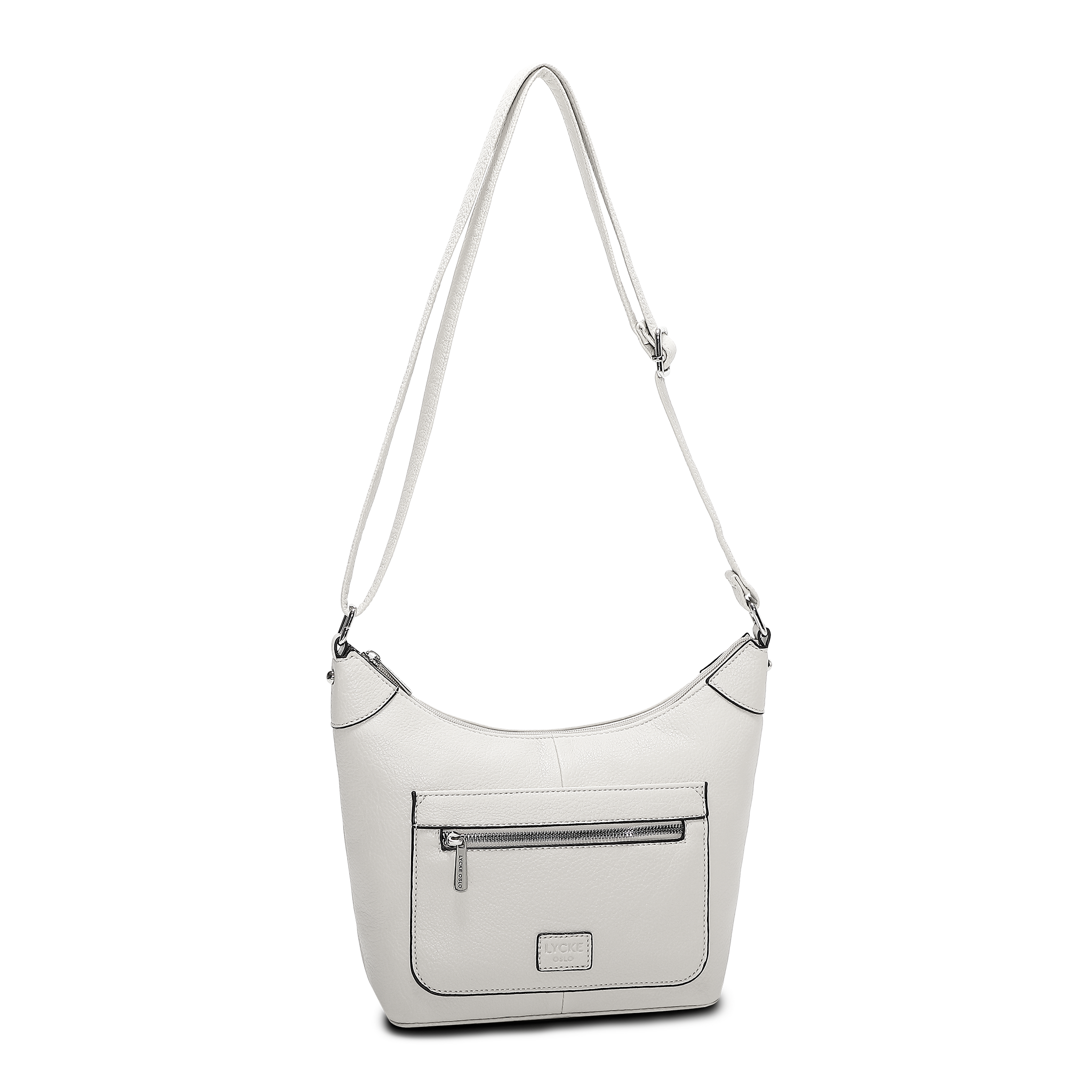 Skulderveske | Hvit | Justerbar langreim | 8051405 Nora