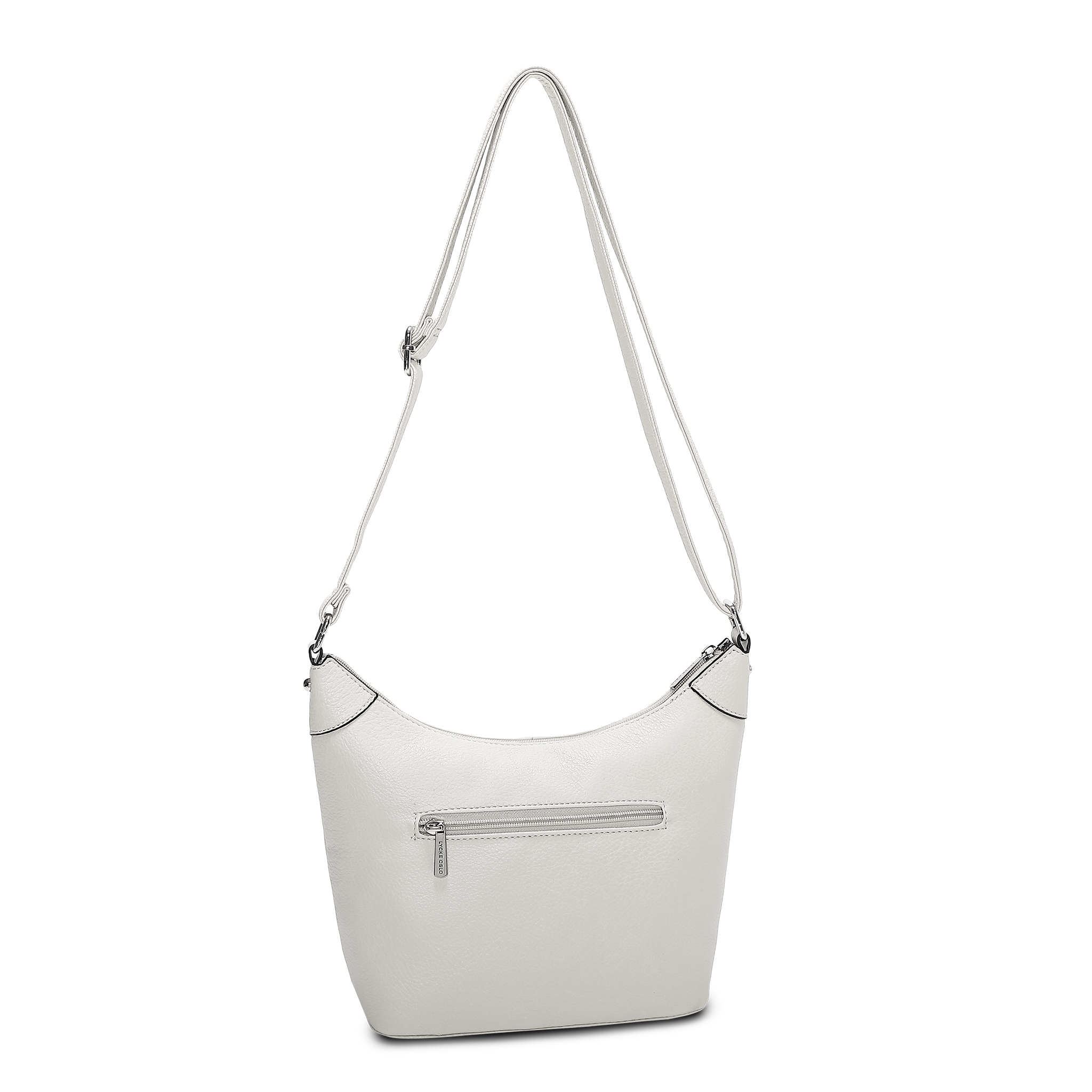 Skulderveske | Hvit | Justerbar langreim | 8051405 Nora