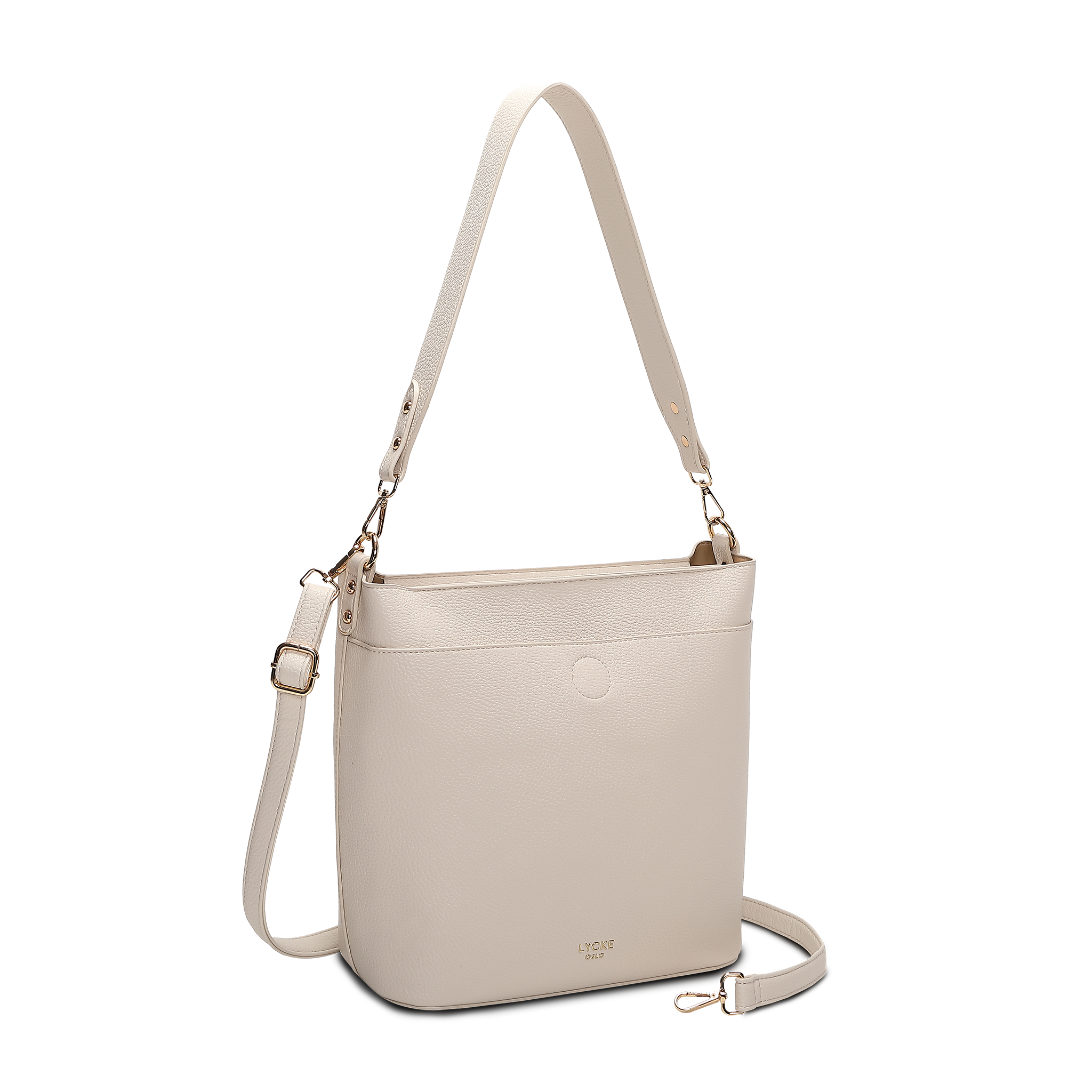 Bøtteveske | 2 i 1 | Beige | 8053204 Vera