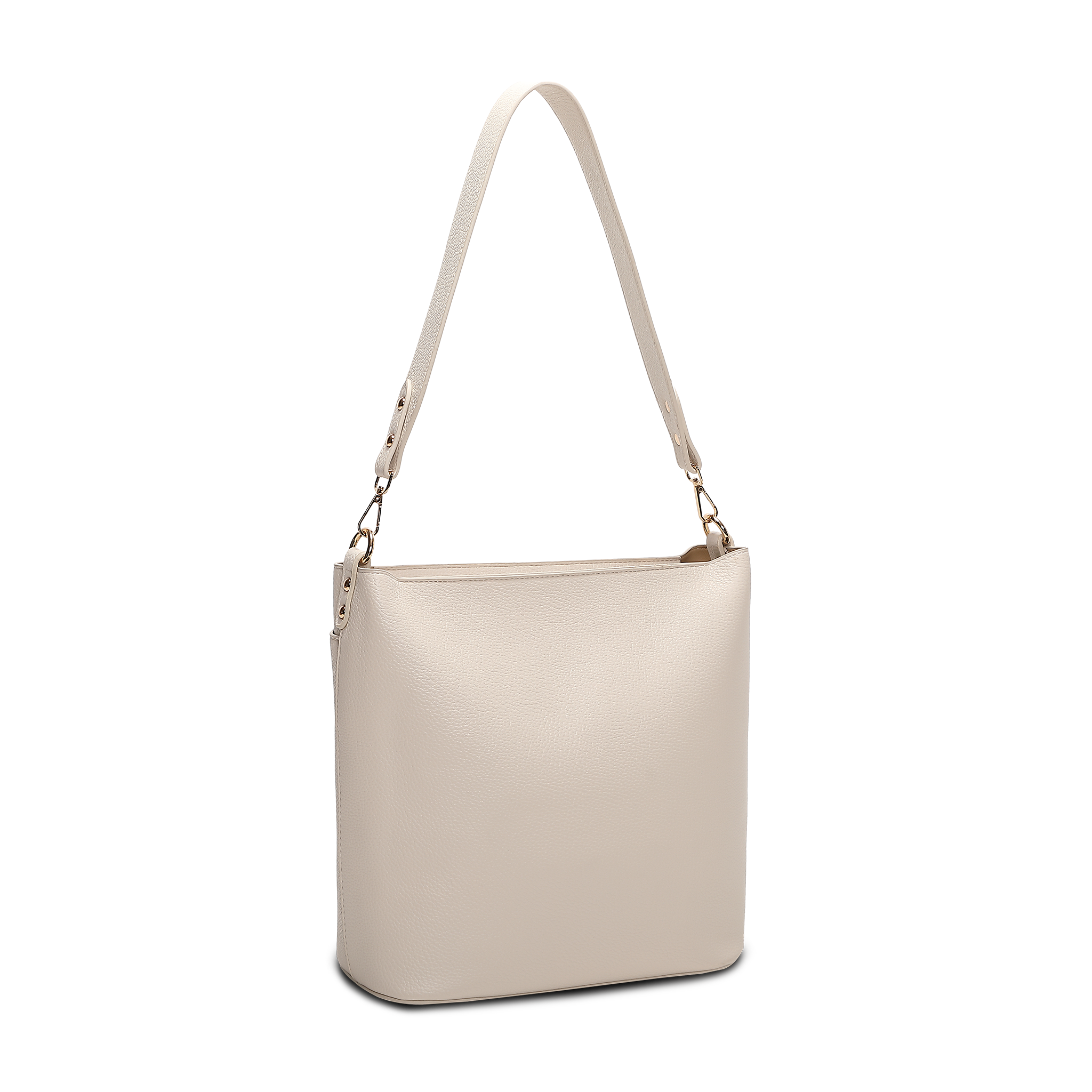 Vera Bøtteveske – Beige, 2-i-1