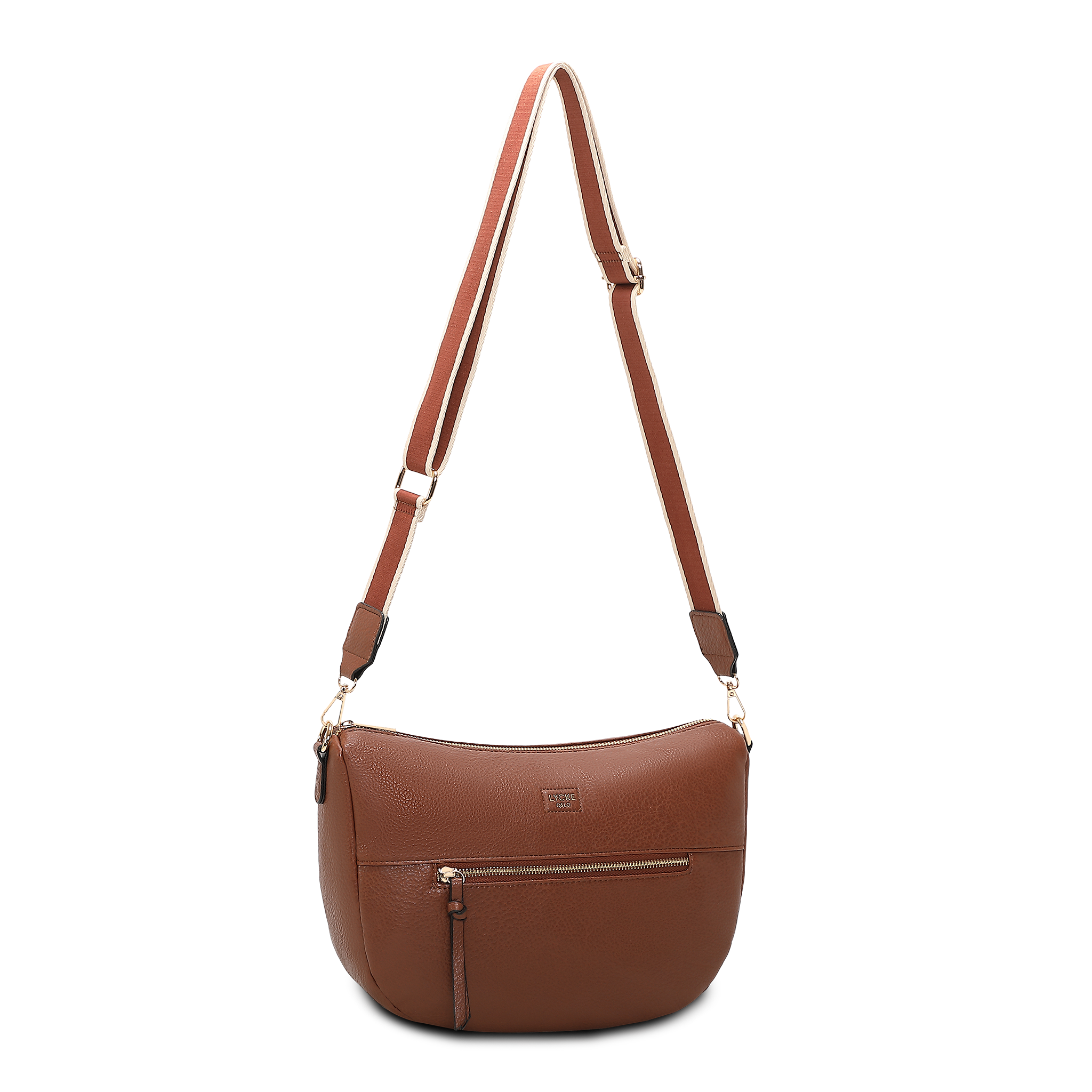Crossbody Veske | Bred skulderrem | Brun | 8053212 Alma