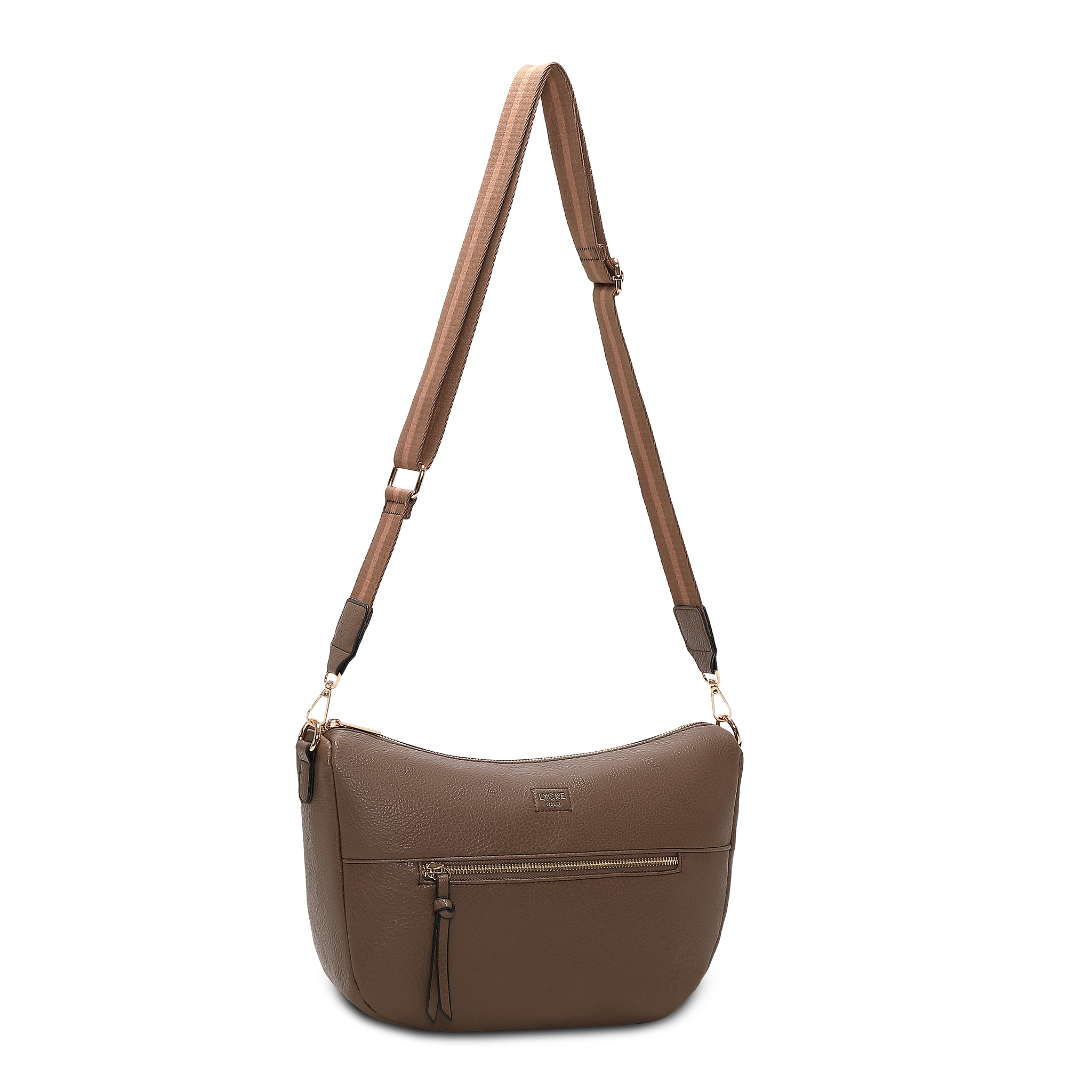 Crossbody Veske | Bred skulderrem | Taupe | 8053212 Alma