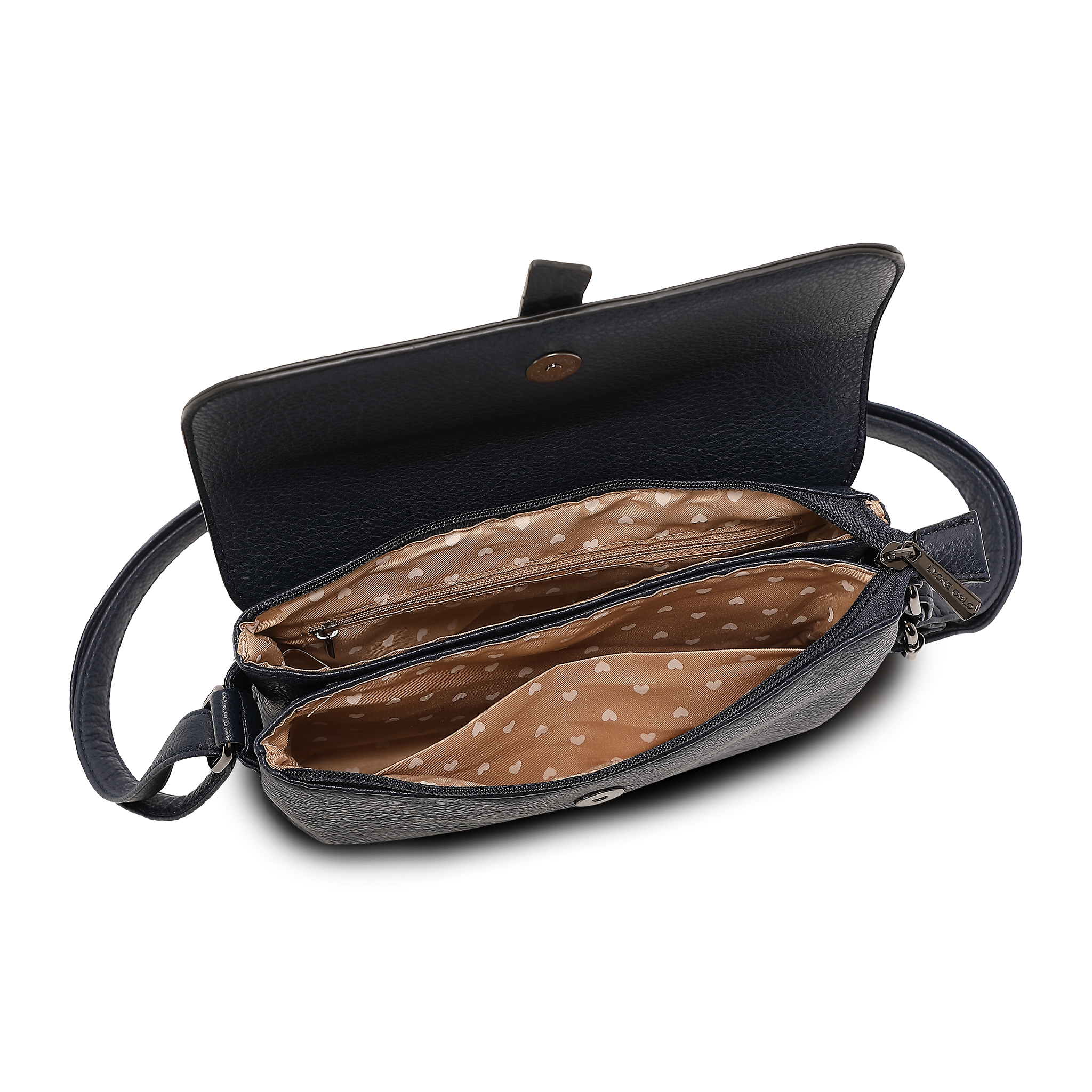 Crossbody Veske | To hovedrom | Navy | 8053214 Doris