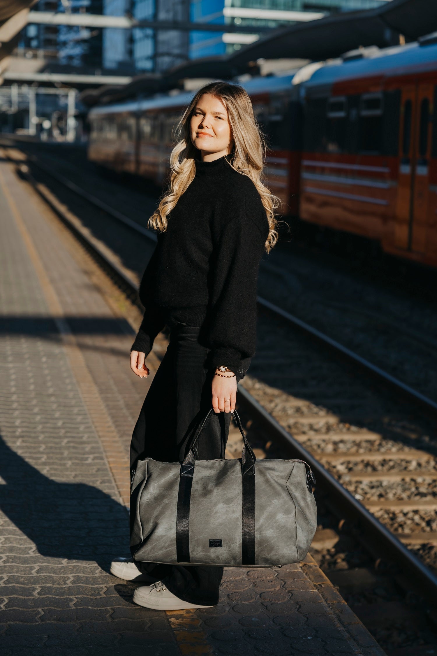 Weekendbag/Treningsbag | Grå | Romslig | 8053222 Kim