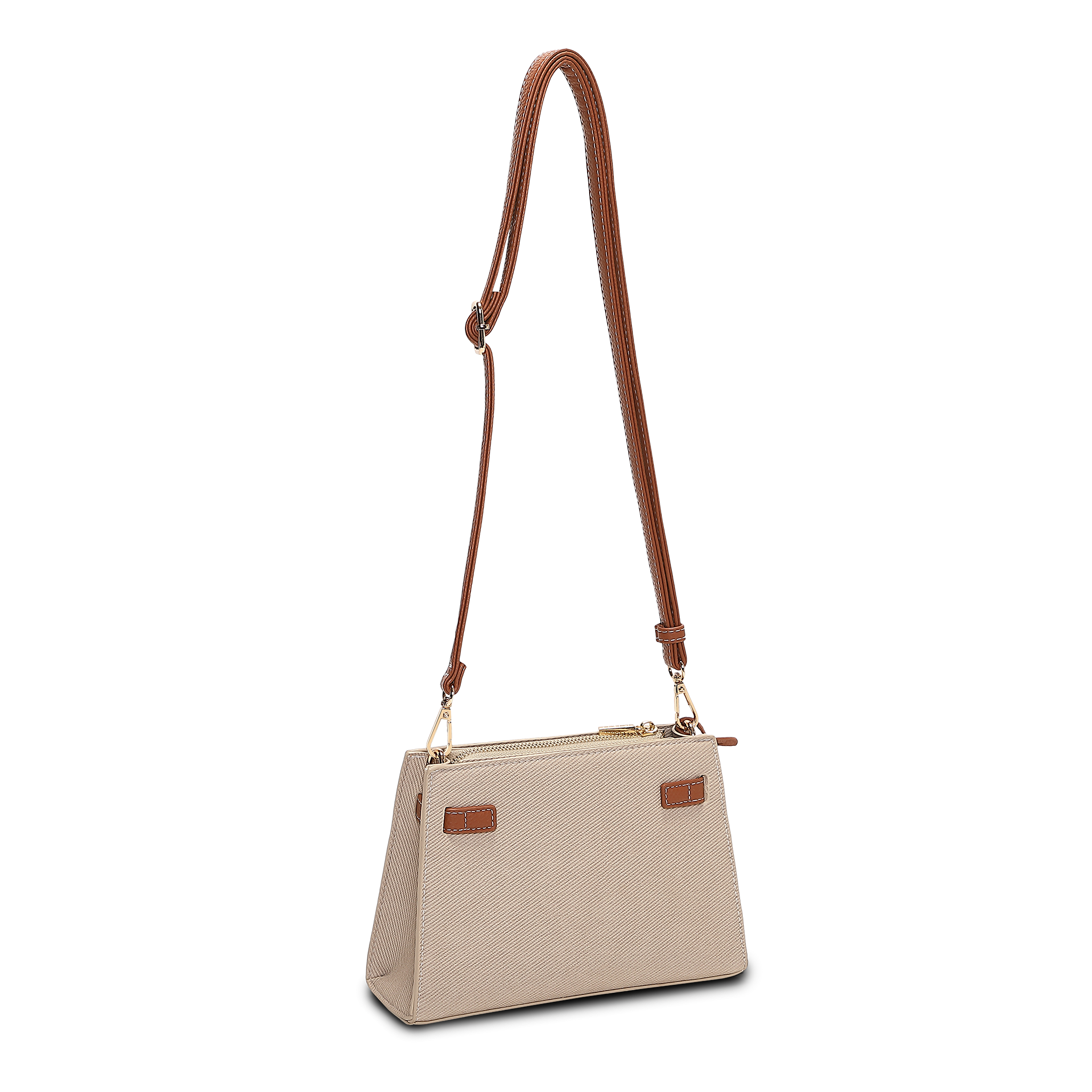 Skulderveske med lang reim | Beige | 8061110 Askim