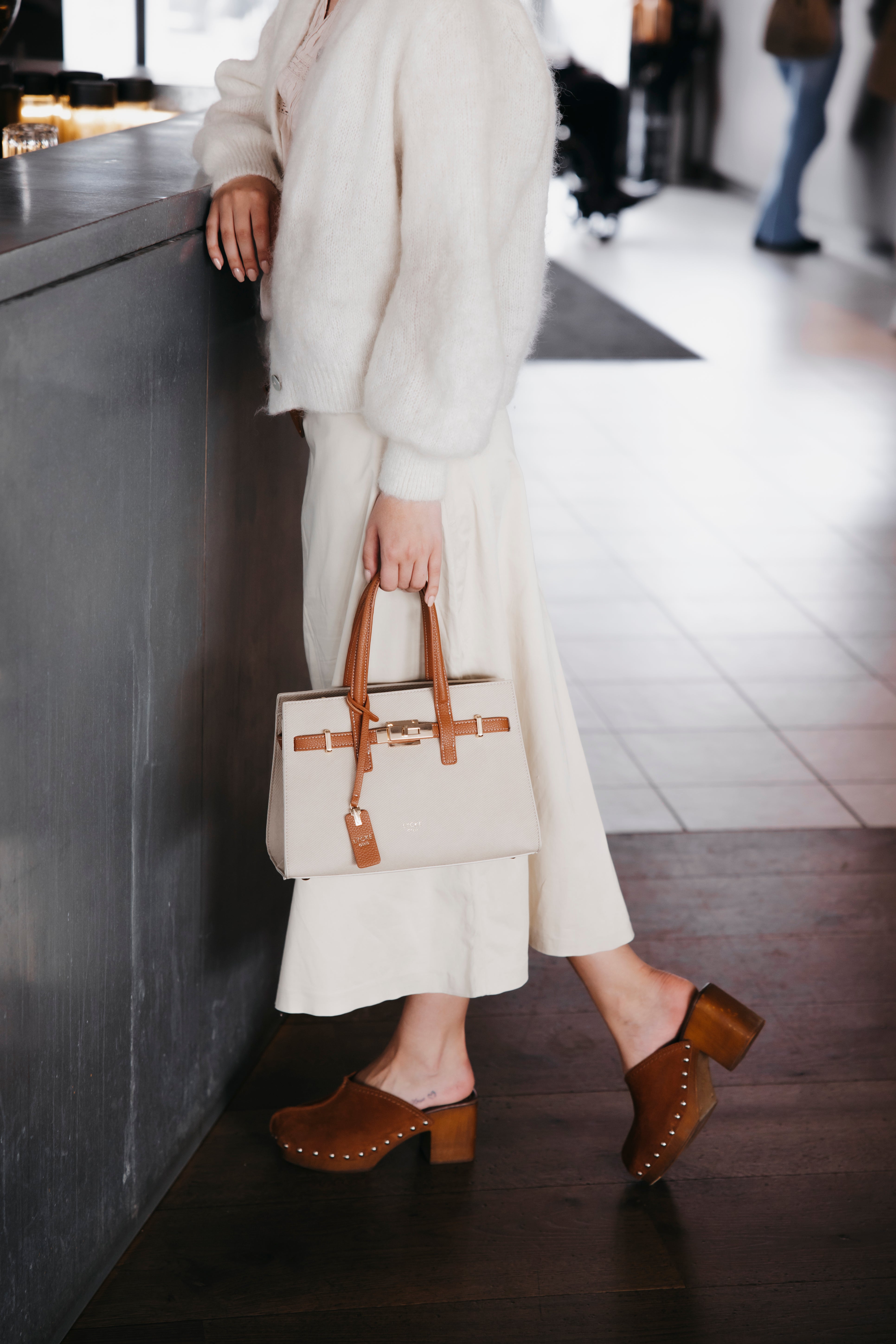 Håndveske | Lang Reim | Beige | 8061111 Askim