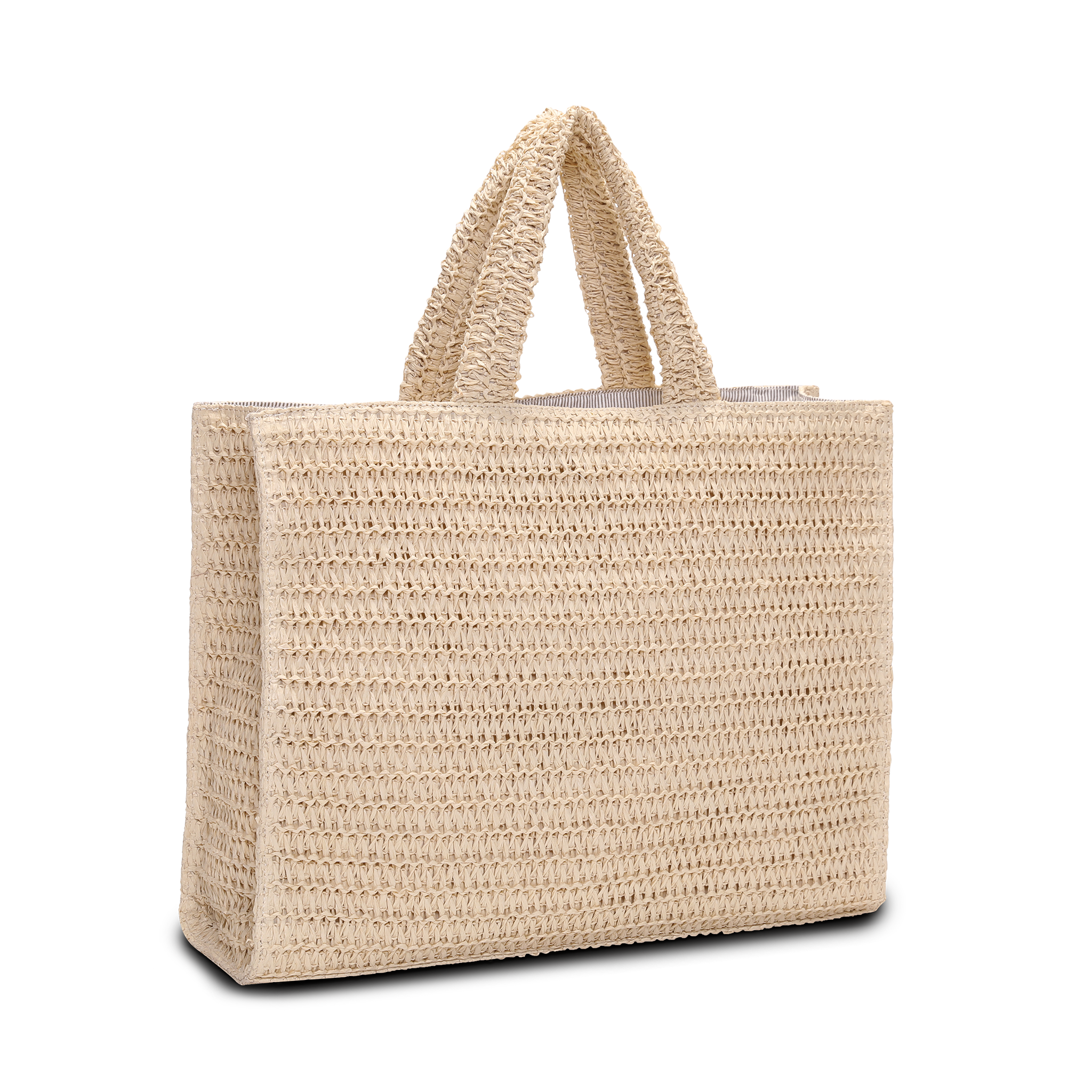 Hamar Stråveske Tote Bag – Beige