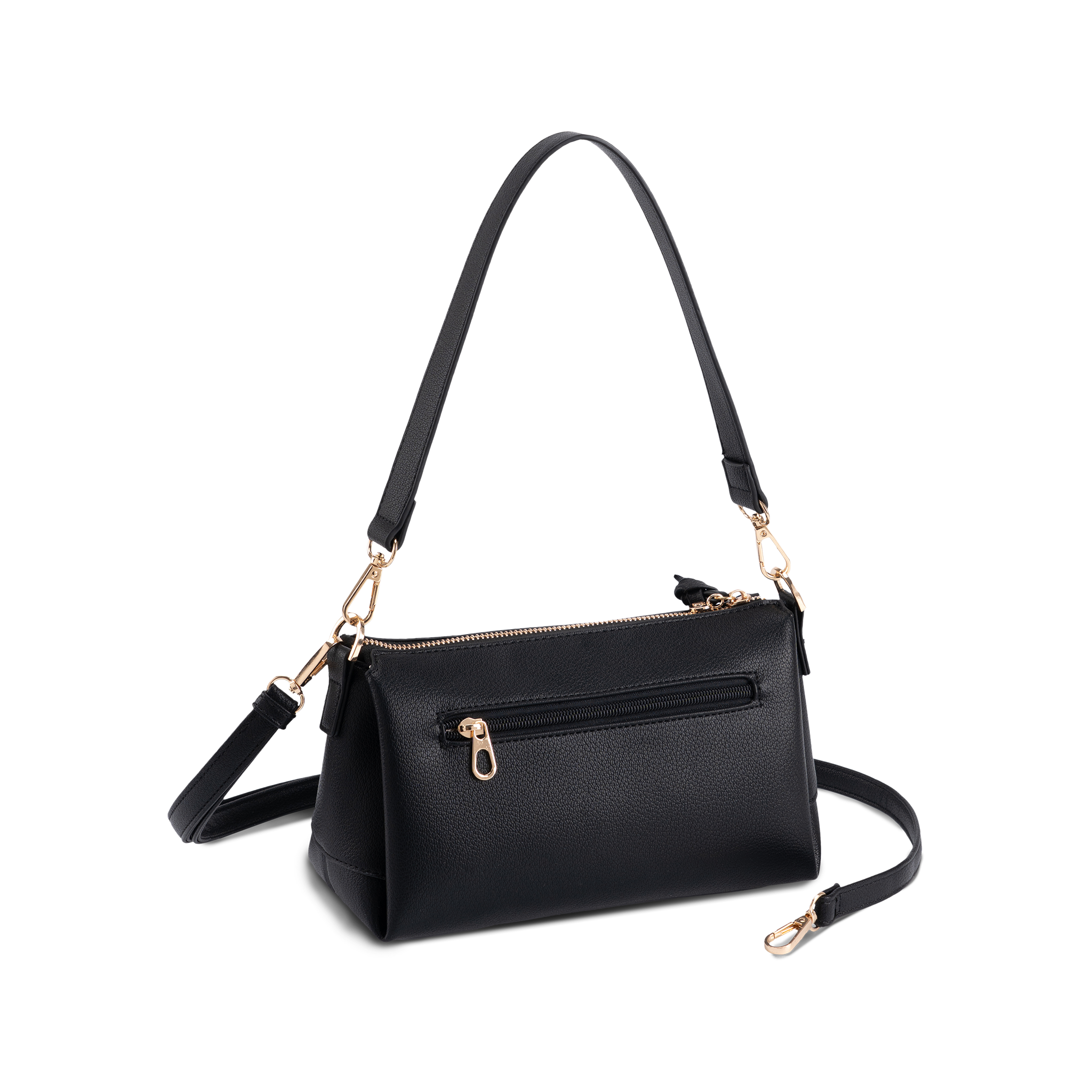 Skulderveske | mange rom | Sort | 8061140 Egersund