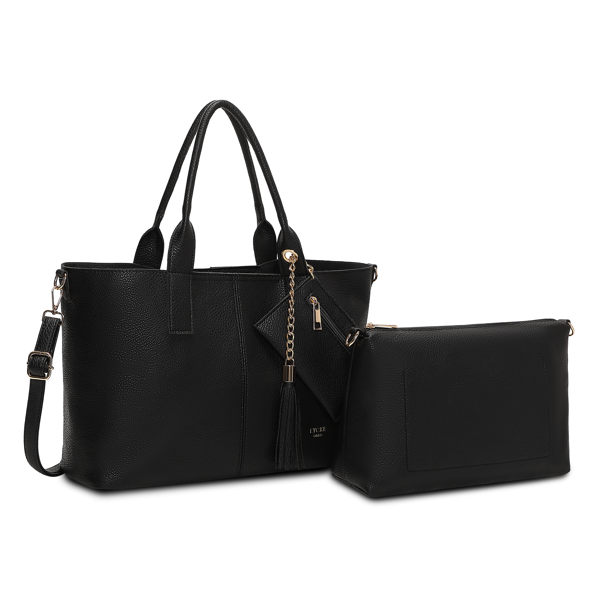 Håndveske | 2 i 1 | Sort | Romslig | 8061500 Mary