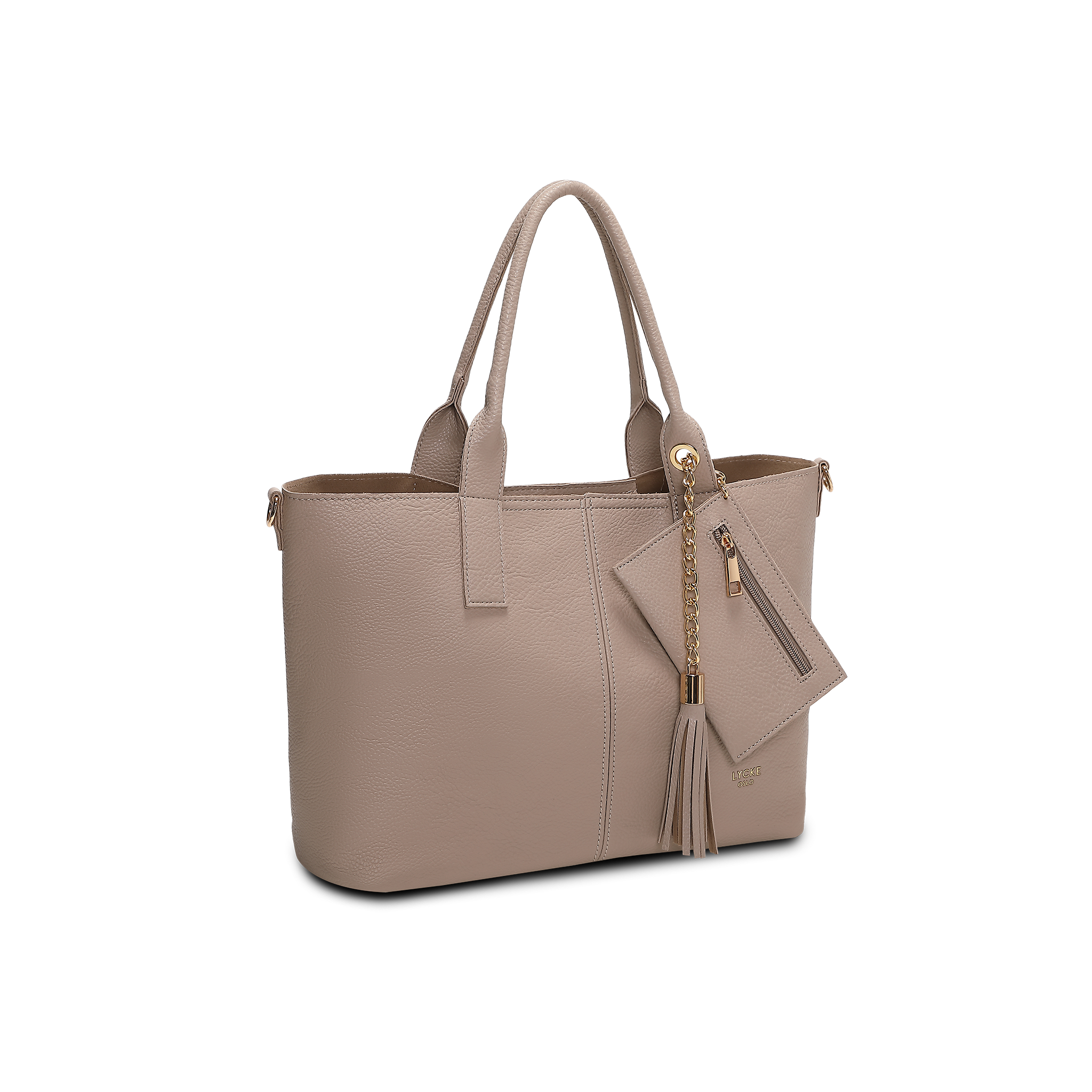 Håndveske | 2 i 1 | Lys Taupe | Romslig | 8061500 Mary