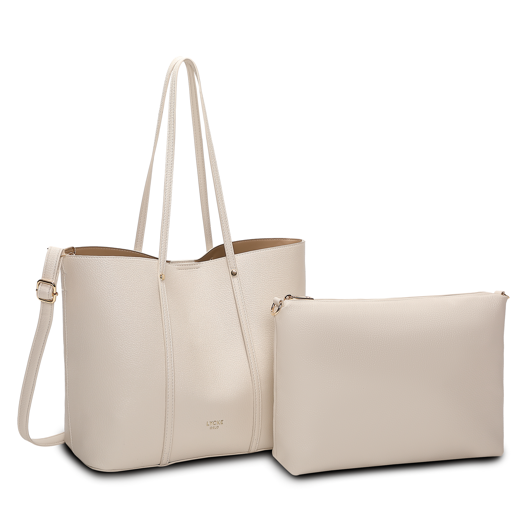 2 i 1 Veske | Romslig | Beige | 8061503 Vera