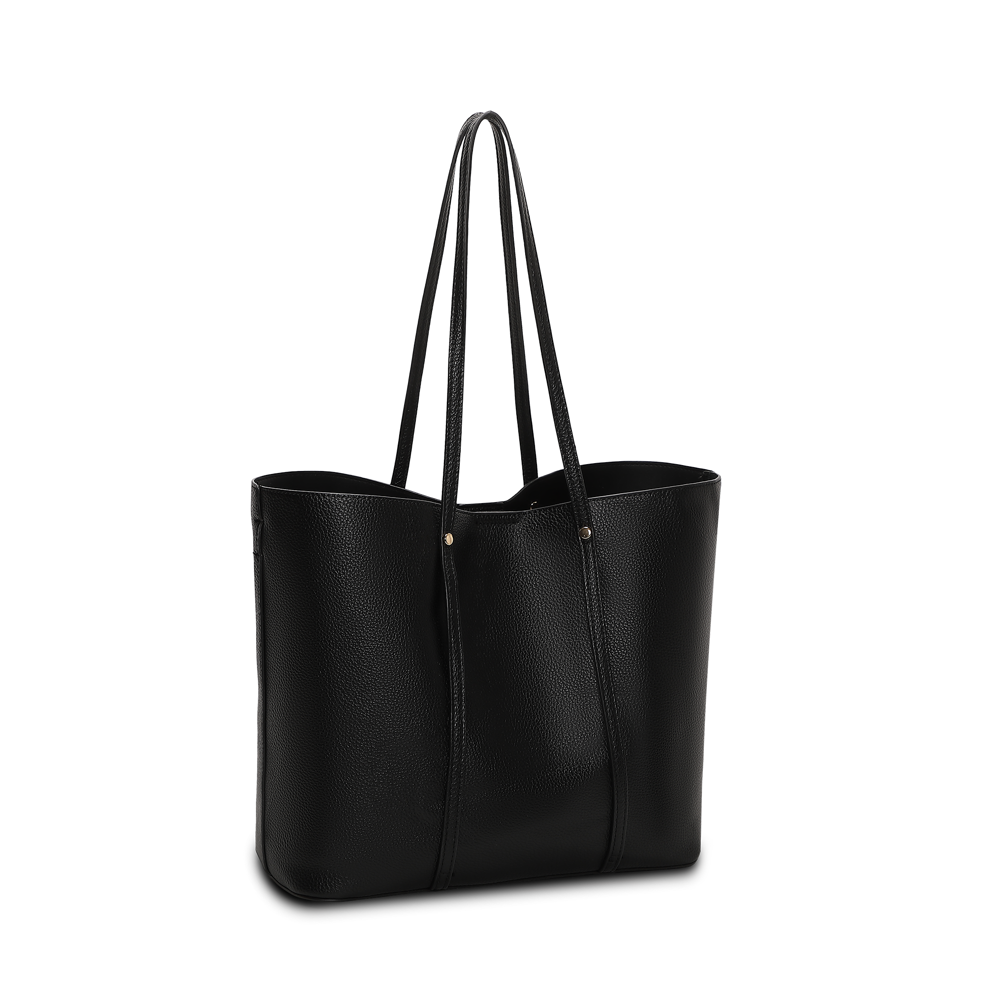 Vera Tote Bag – Sort, Romslig, 2-i-1